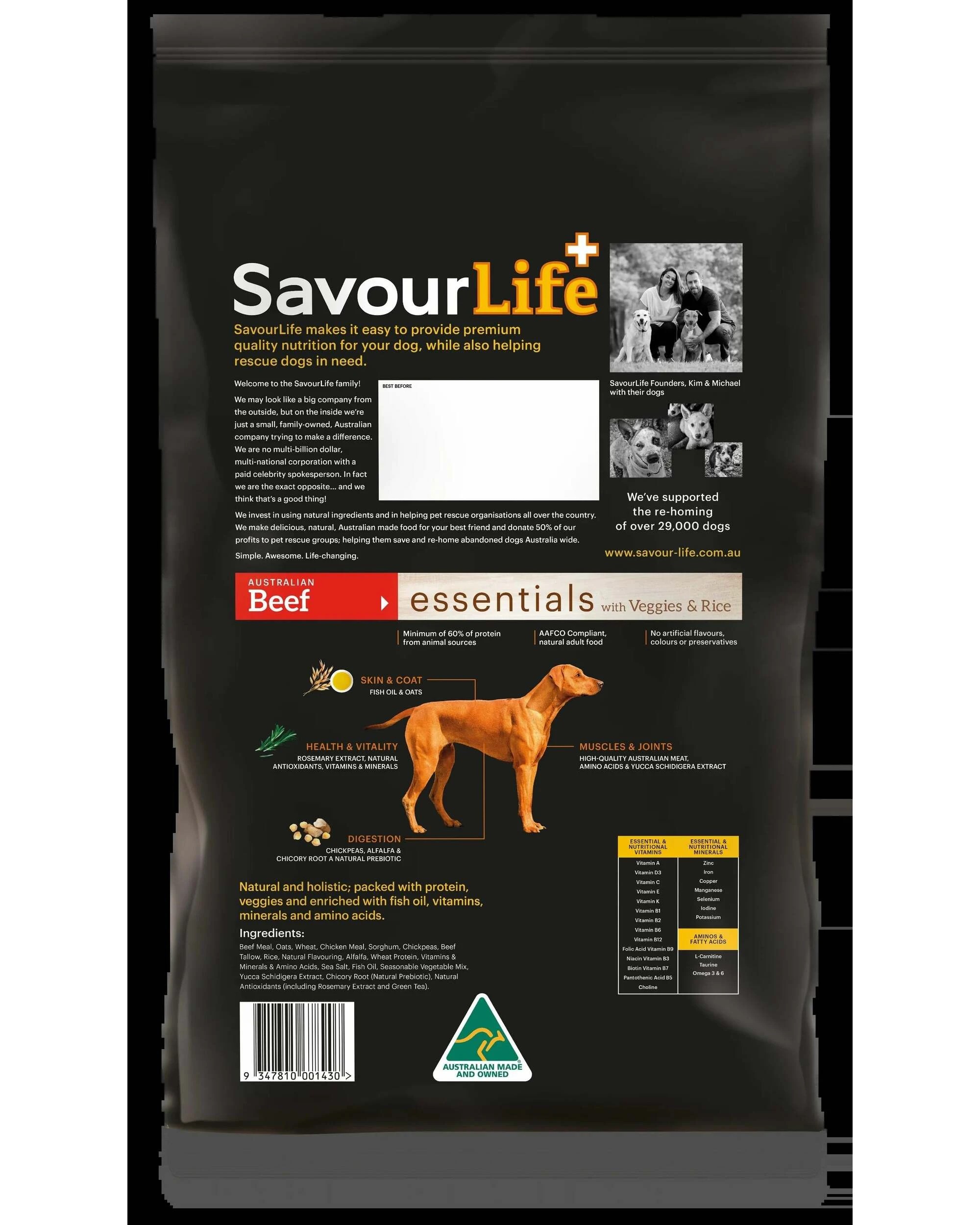2 Savourlife Essentials Adult Beef 15kg, 2 of 2