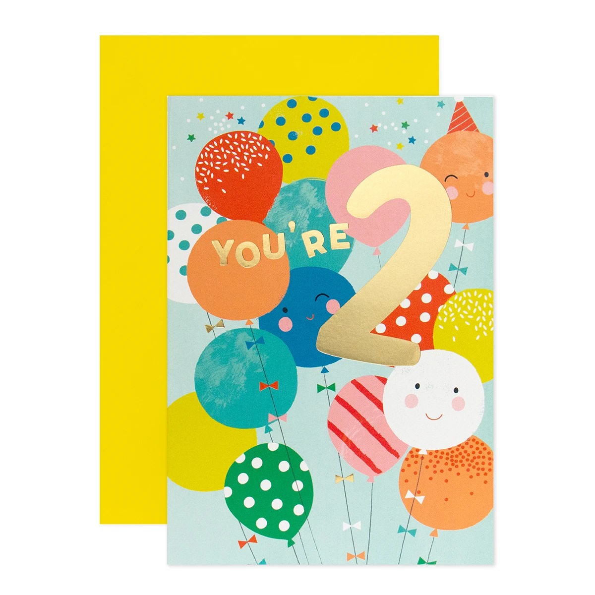 1 Connections from Hallmark 2nd Birthday Card - Balloons, 1 of 3