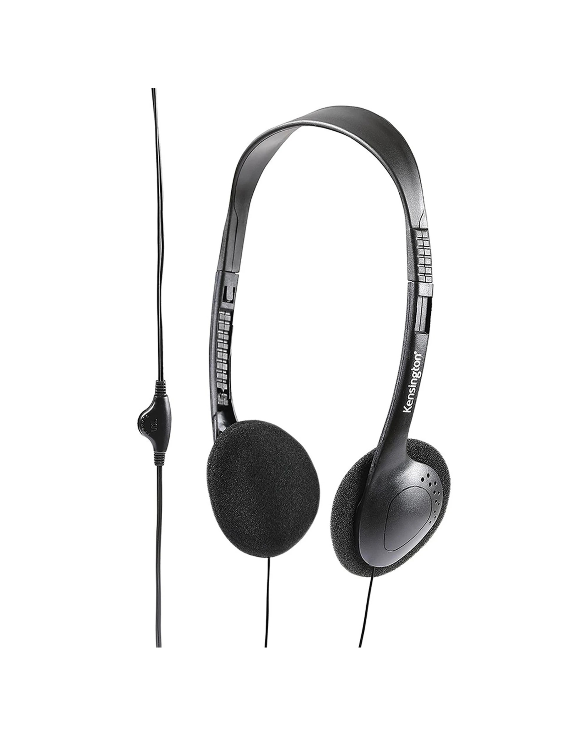 1 Kensington Headphones - Stereo Headset - Adjustable Headphones - With Volume - Plain, 1 of 3