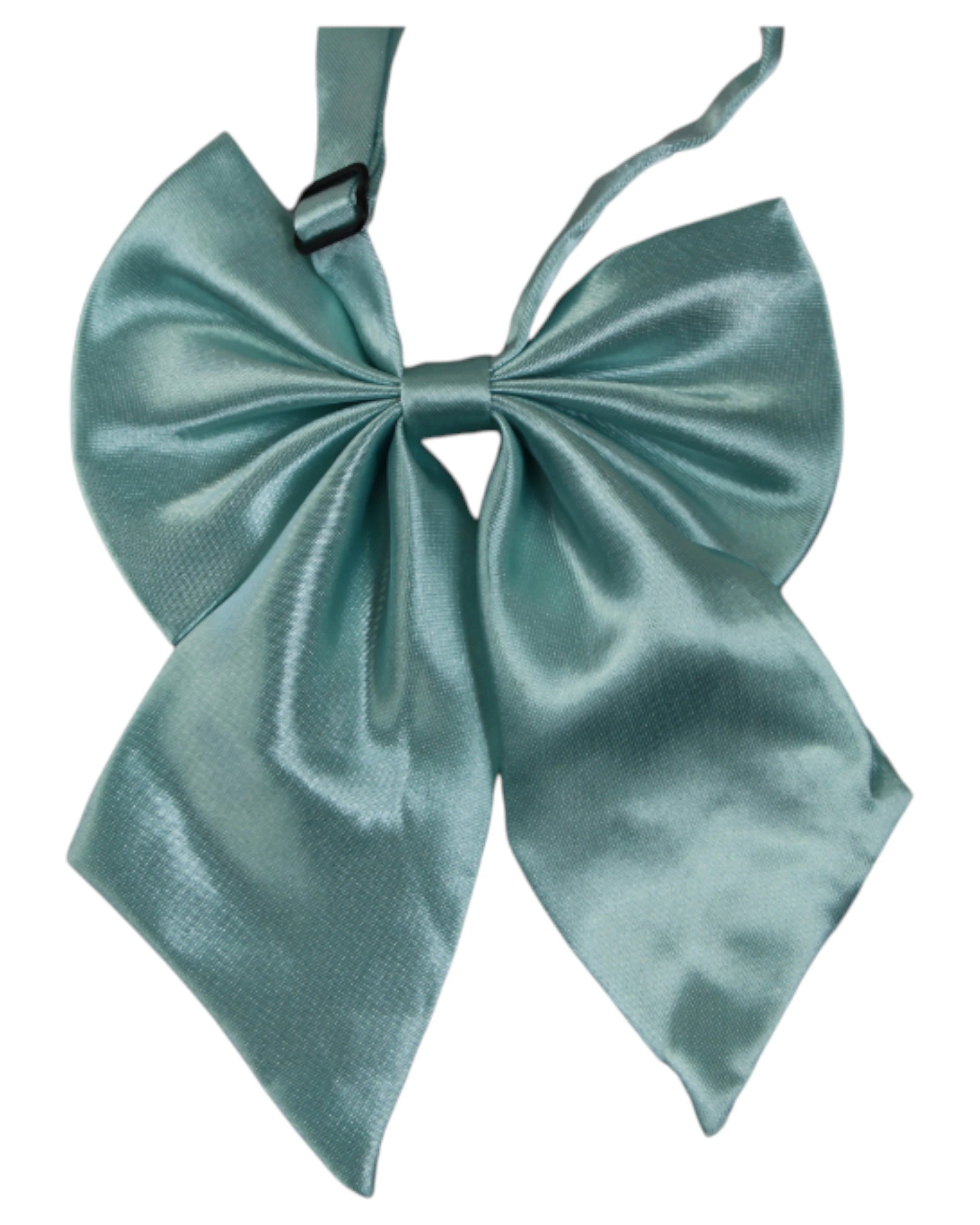 1 Zasel Womens Plain Shirt Collar Bow Tie - Blue, 1 of 3