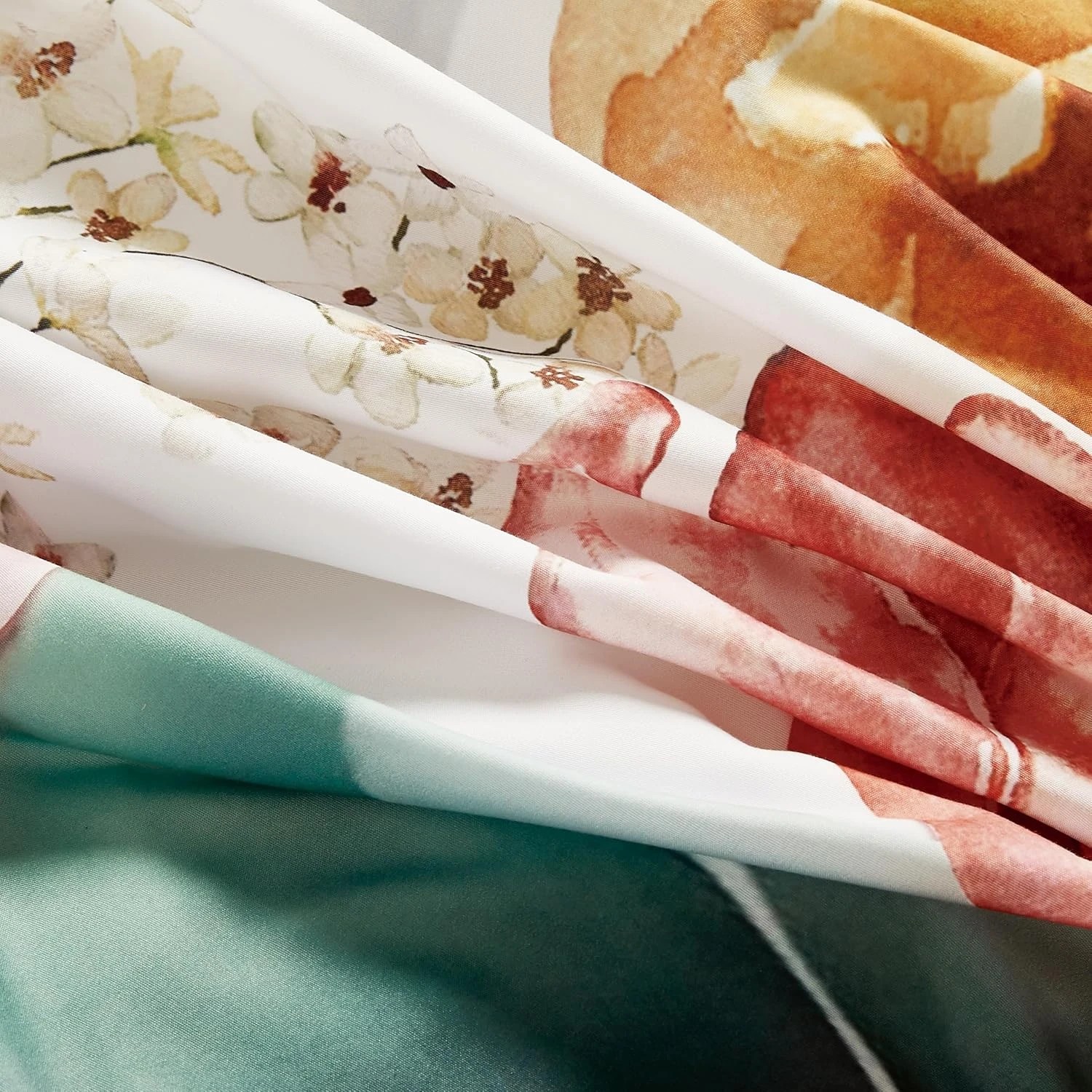 2 CleverPolly Printed Microfibre Reversible Quilt Cover Set - Flora - Double Bed, 2 of 5