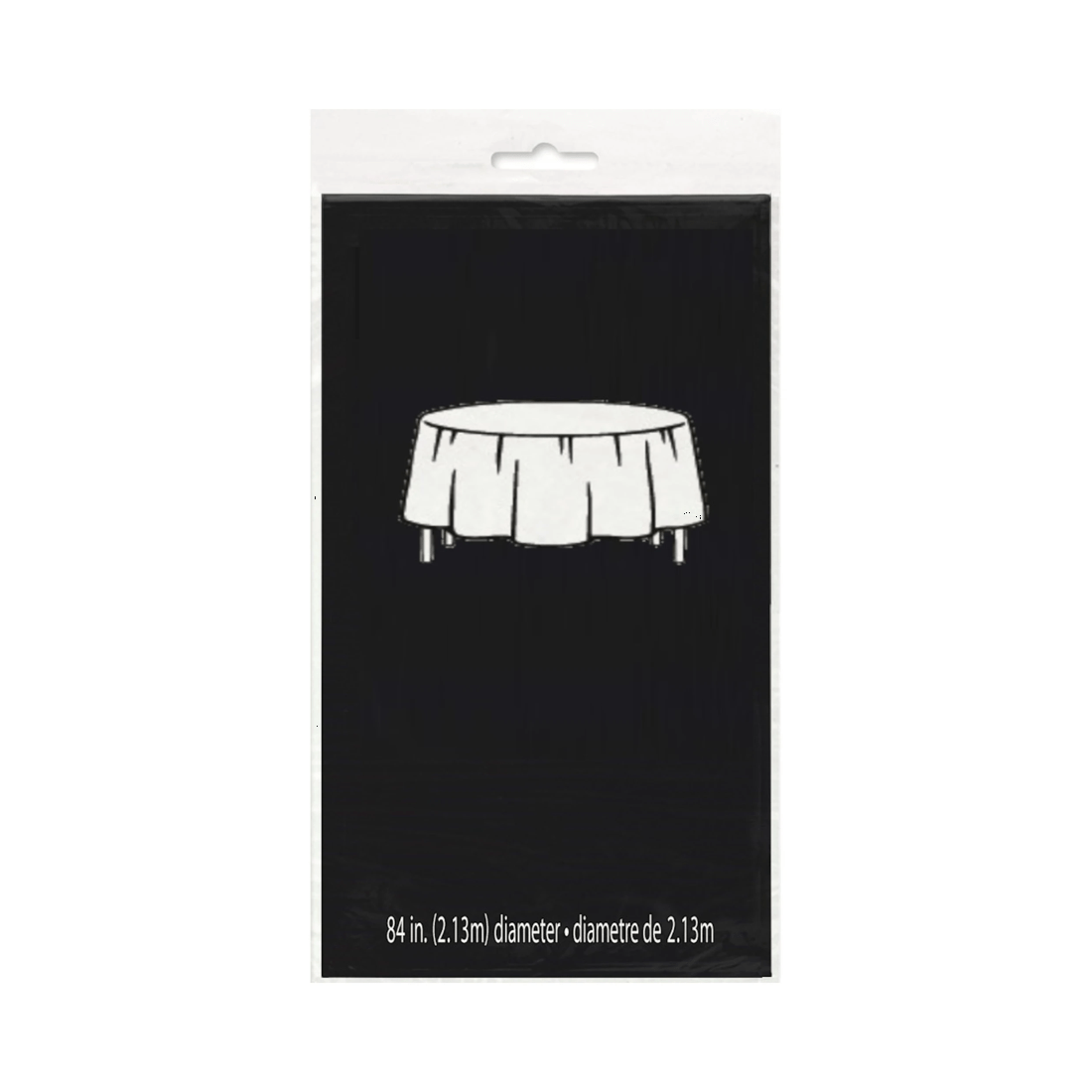 2 Unique Black Round Plastic Tablecloth, 2 of 2