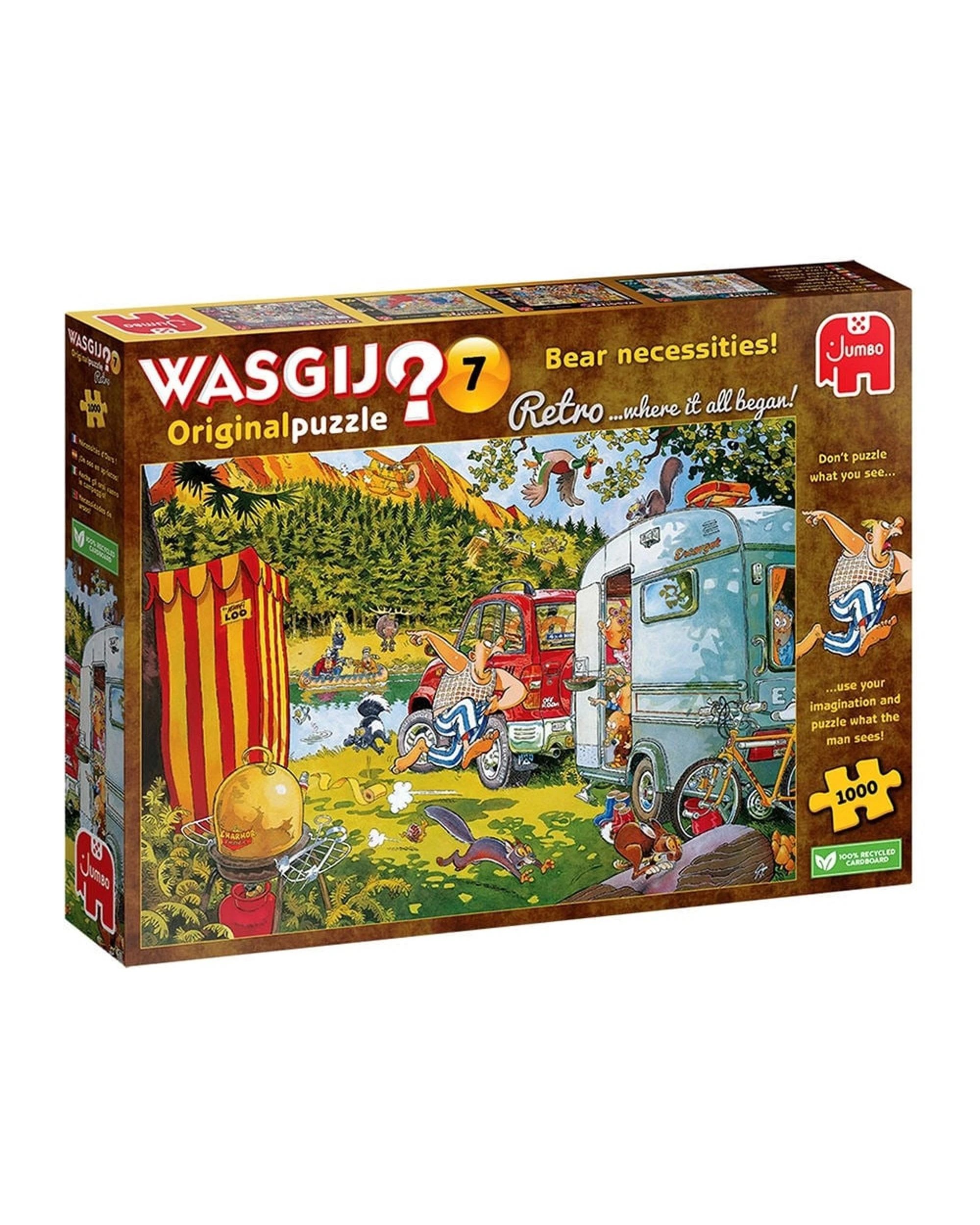 1 Wasgij Retro Original #7 Bear Necessities 1000 Piece Jigsaw Puzzle, 1 of 1