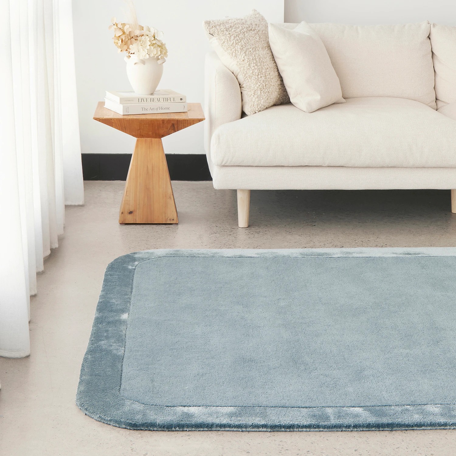 2 Common Ground Rugs Nexus 320x230cm - Extra Large Hand Tufted Wool Floor Rug - Blue, 2 of 7
