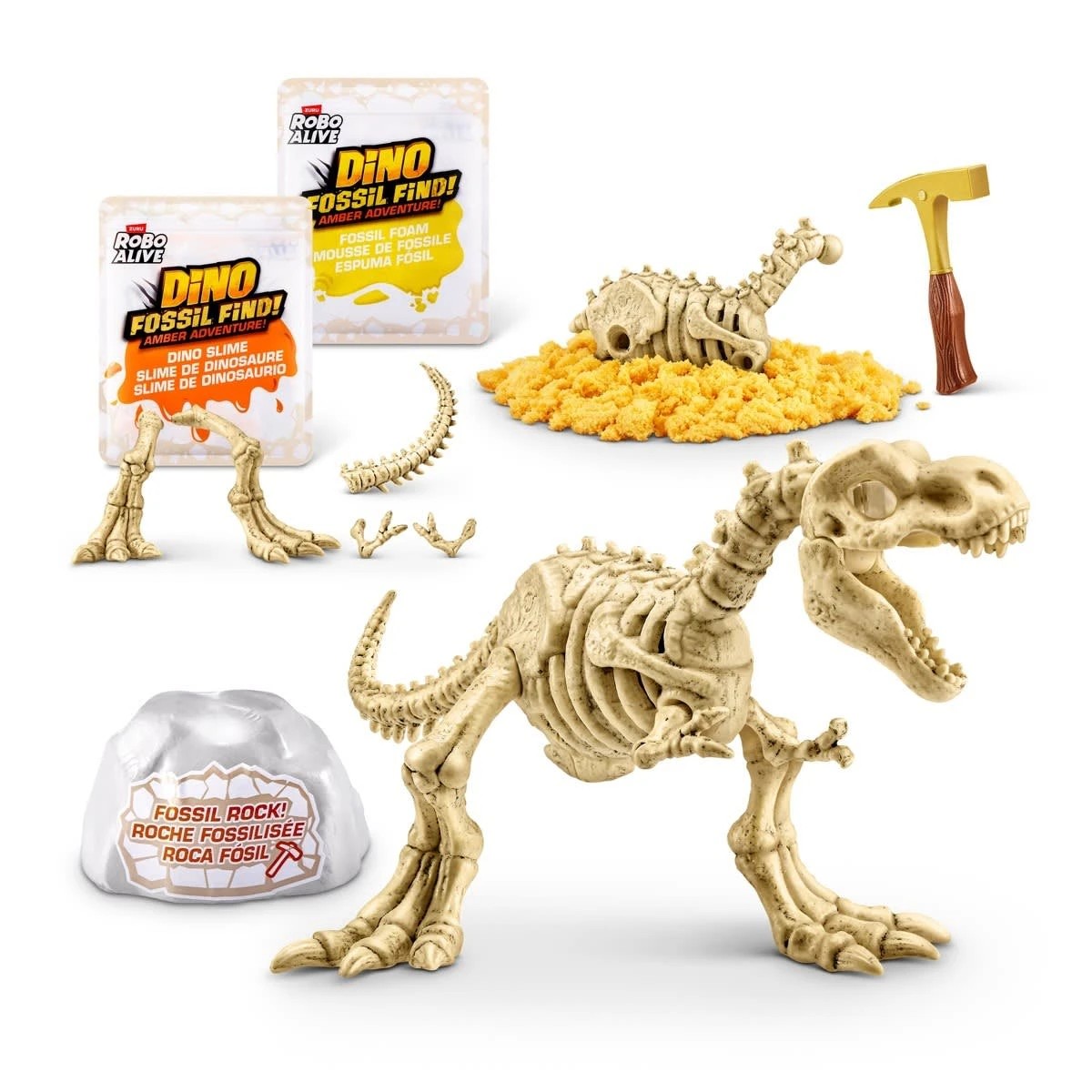2 17 Piece Zuru Robo Alive Dino Fossil Find! Amber Adventure! - Assorted, 2 of 7