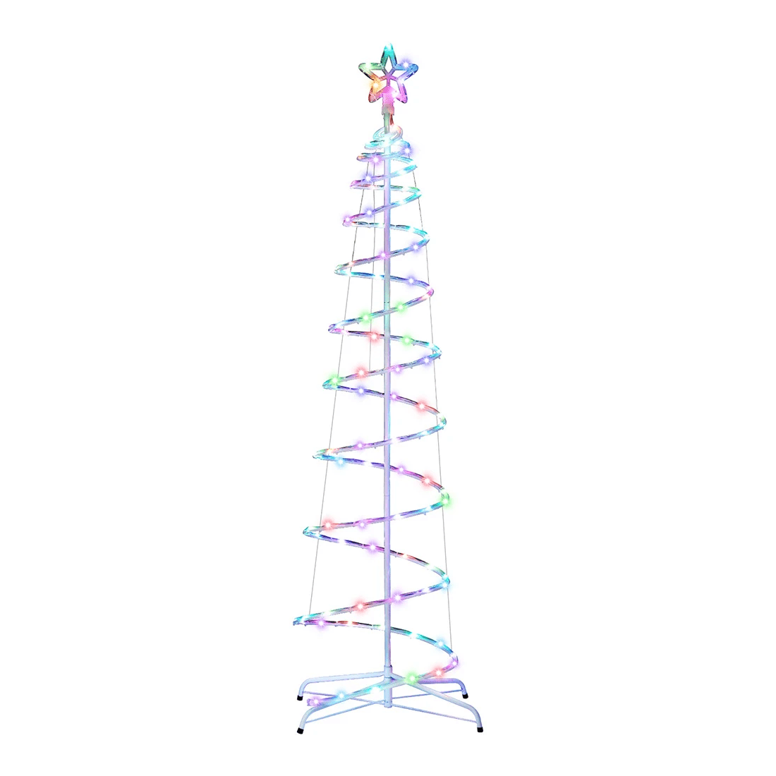1 Jingle Jollys Christmas Tree 1.8m 100 RGB LED Rope Lights Xmas Trees Decoration - Multi, 1 of 7