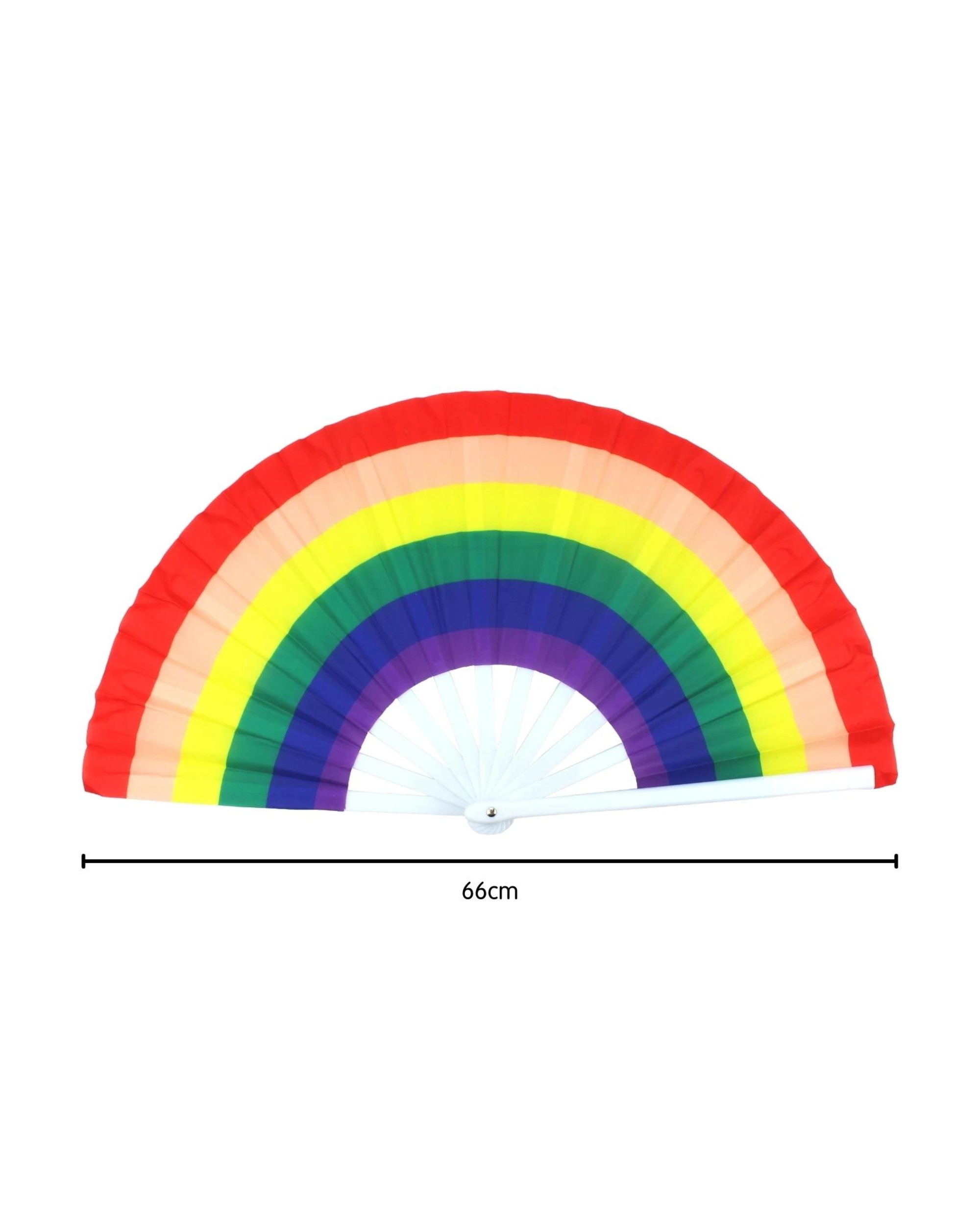 2 Partyrama Giant Rainbow FanMulti - One Size - Multi, 2 of 2