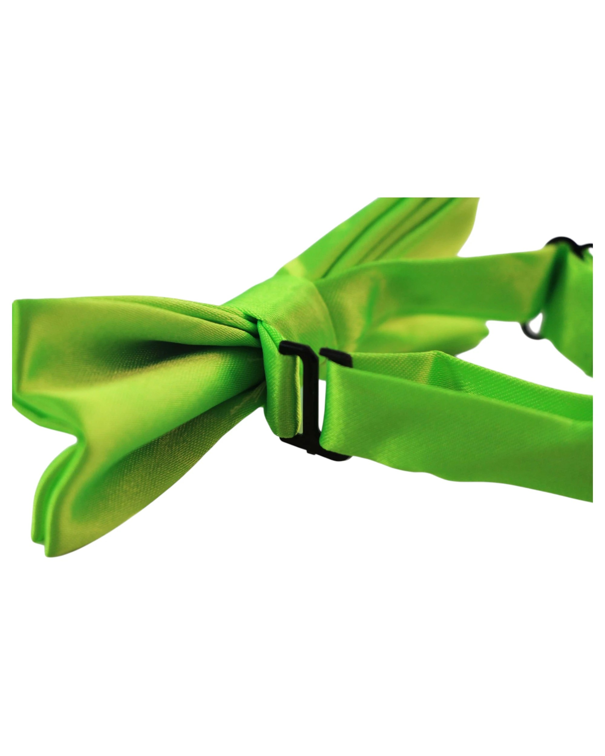 2 Zasel Boys Fluro Green Plain Bow Tie, 2 of 3