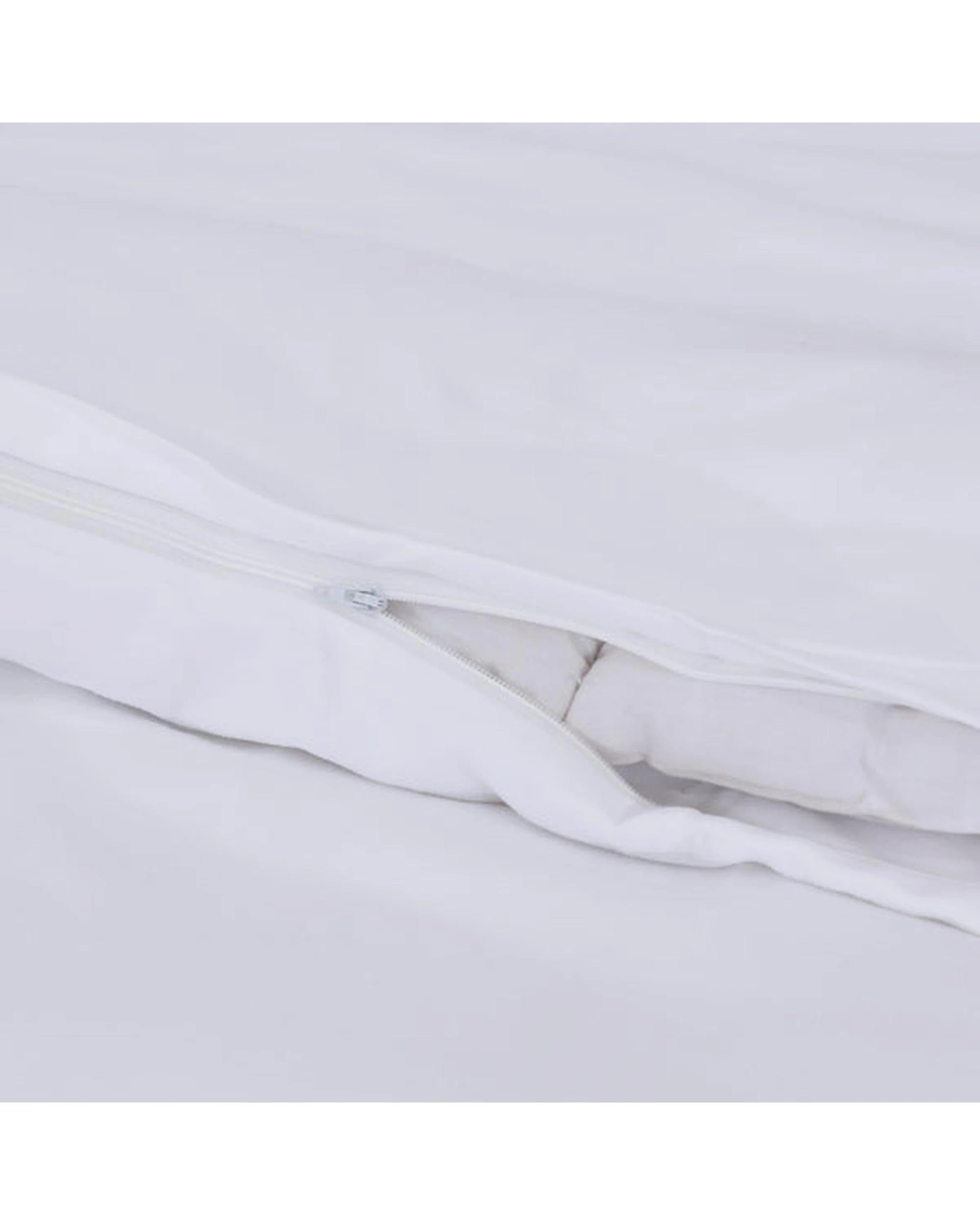 3 Amsons Quilt Cover Set With Extra Standard Pillow Covers - Super King Bed - White, 3 of 6