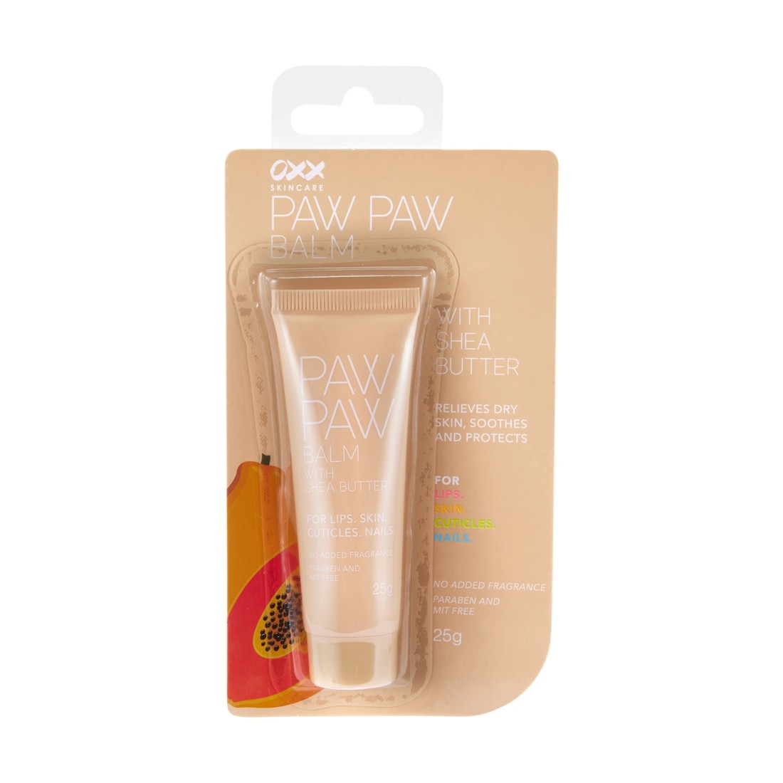 1 OXX Skincare Paw Paw Balm 25g - Shea Butter, 1 of 6
