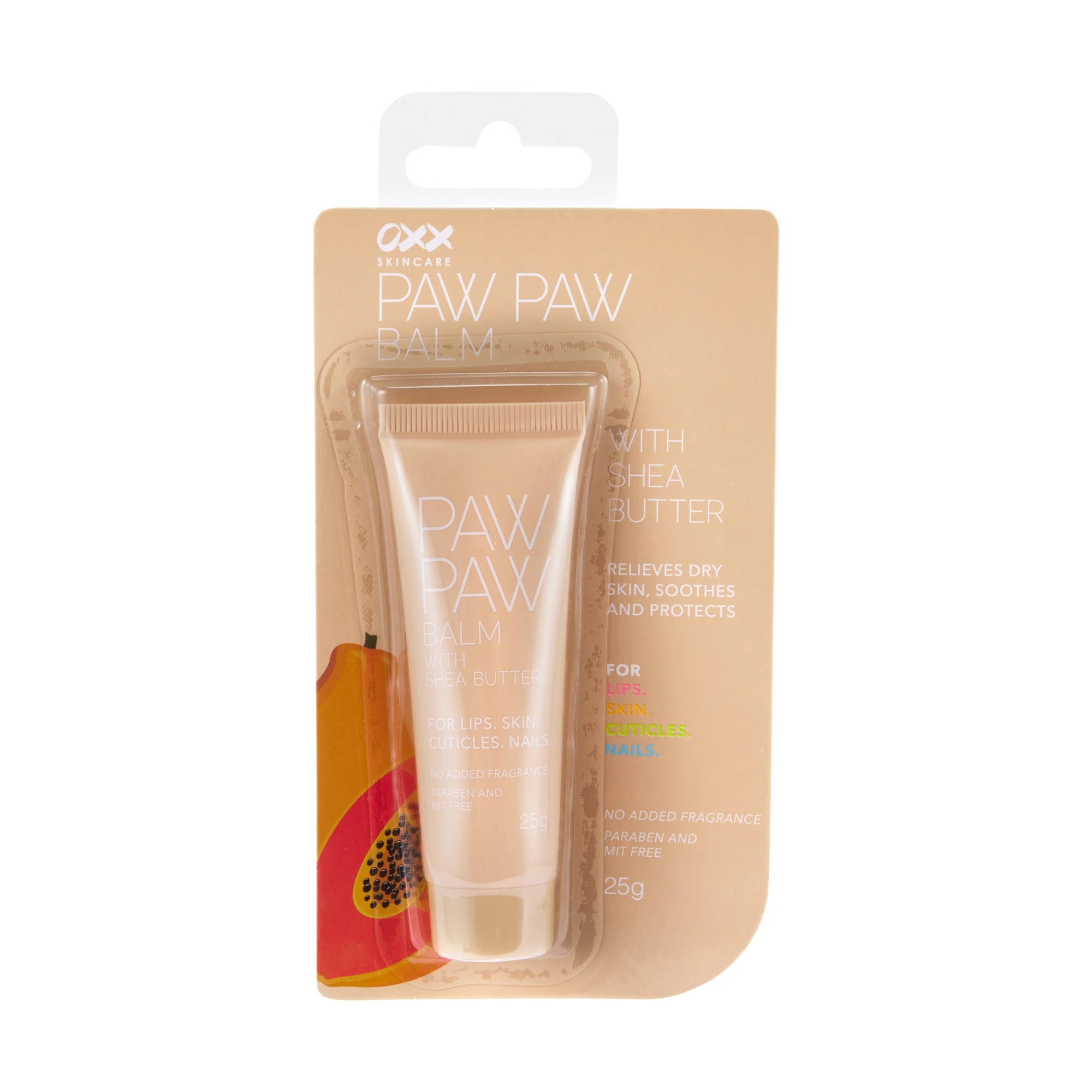 1 OXX Skincare Paw Paw Balm 25g - Shea Butter, 1 of 6