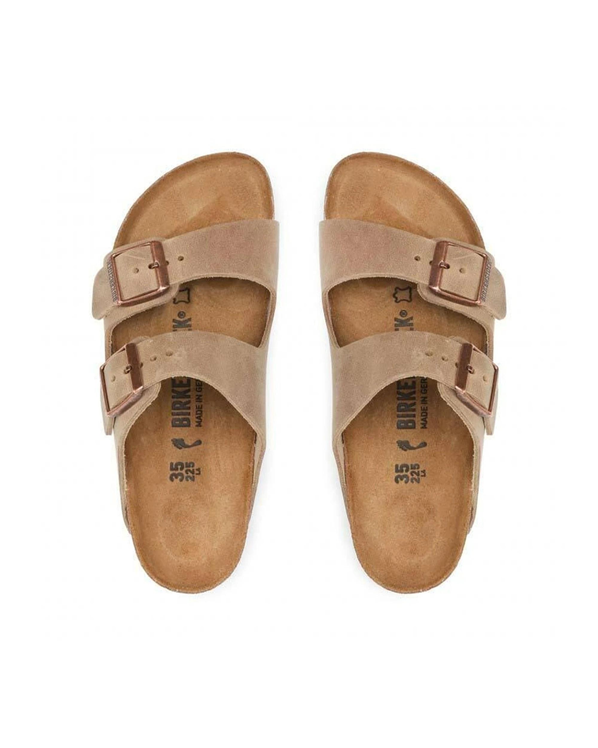 5 Birkenstock Arizona Oiled Leather Sandals Narrow TOBACCO BROWN, 5 of 7