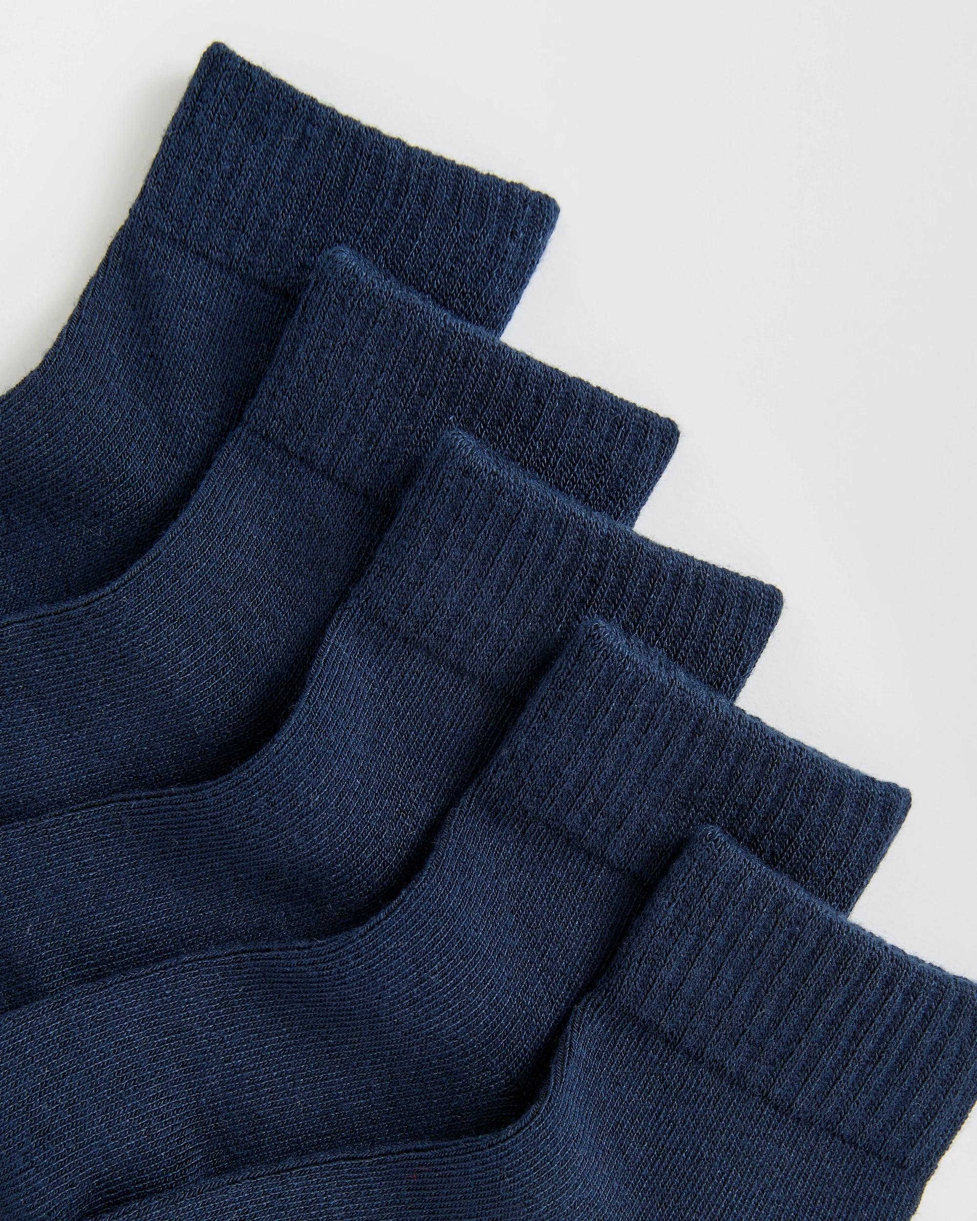 2 Maxx Bamboo 5 Pack Low Cut School Socks NAVY, 2 of 3