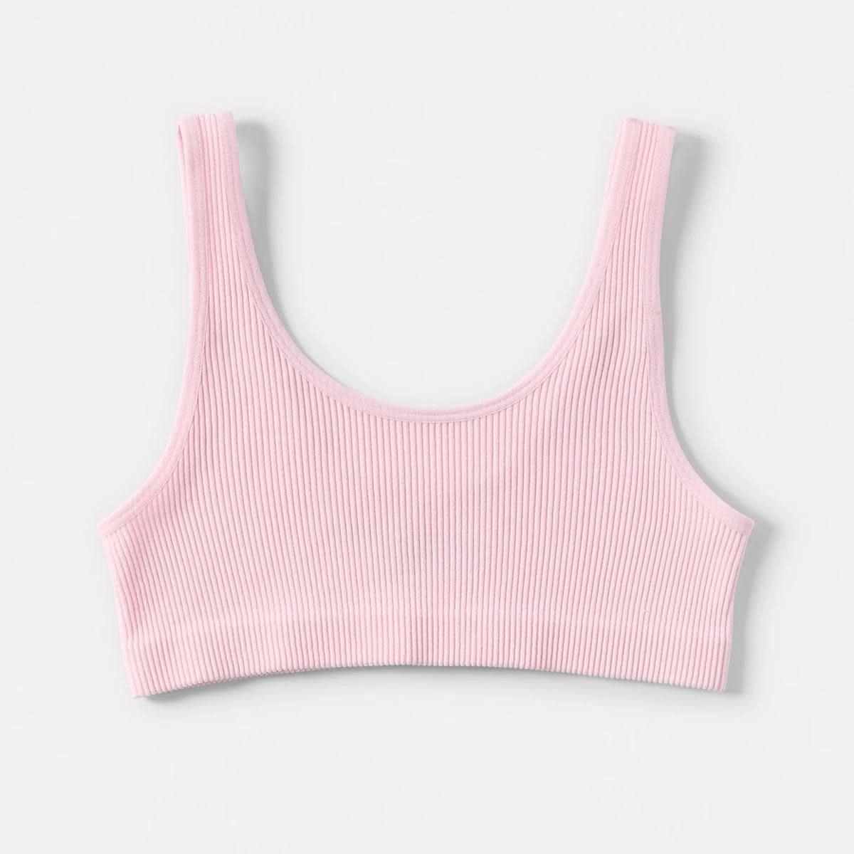 3 2 Pack Rib Seamfree Crop Top PINK, BLUE, 3 of 3