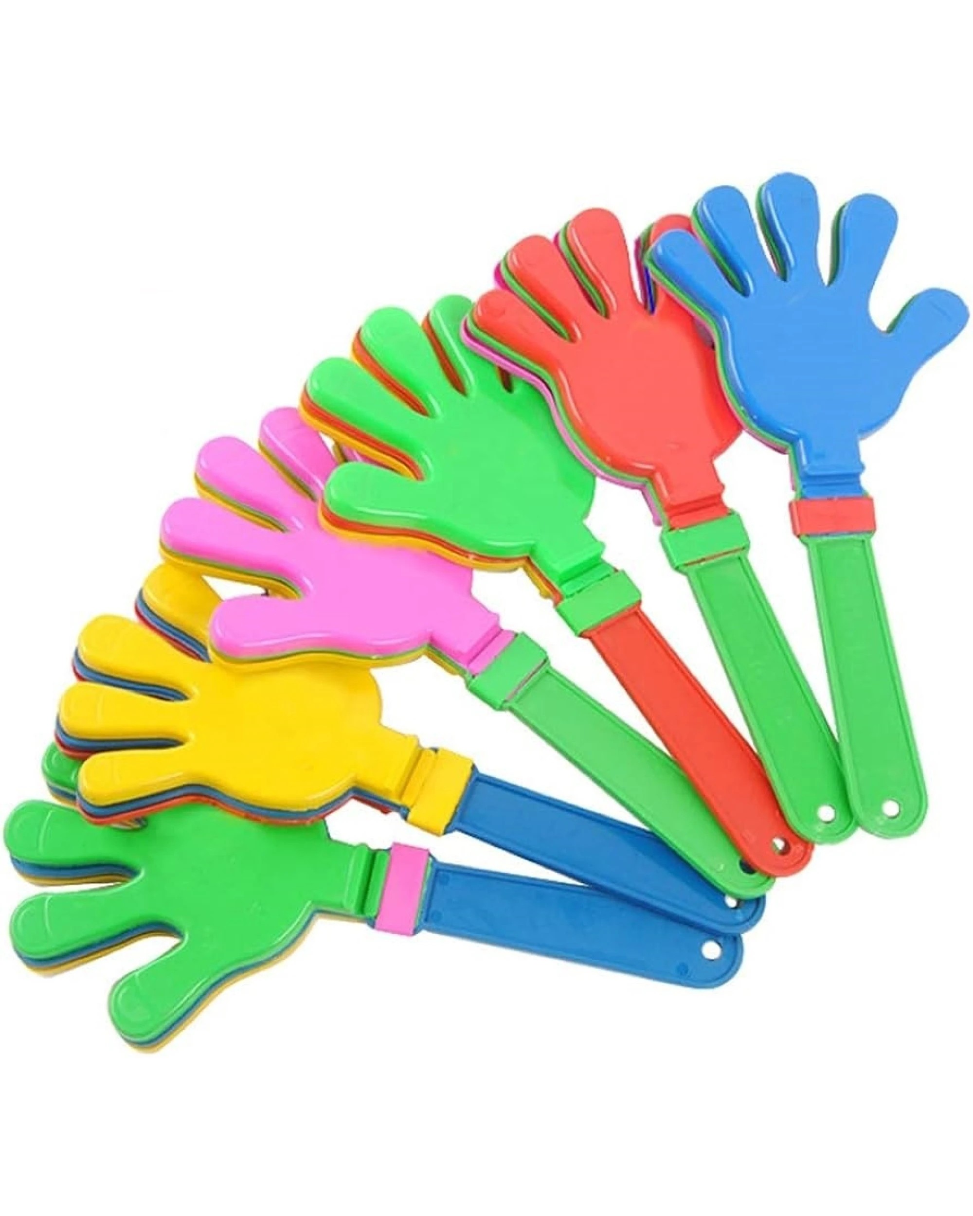 1 Br Costumes 10x Hand Clappers Plastic Kids Toy Party Flapper Novelty Cheering Toys Bulk, 1 of 7