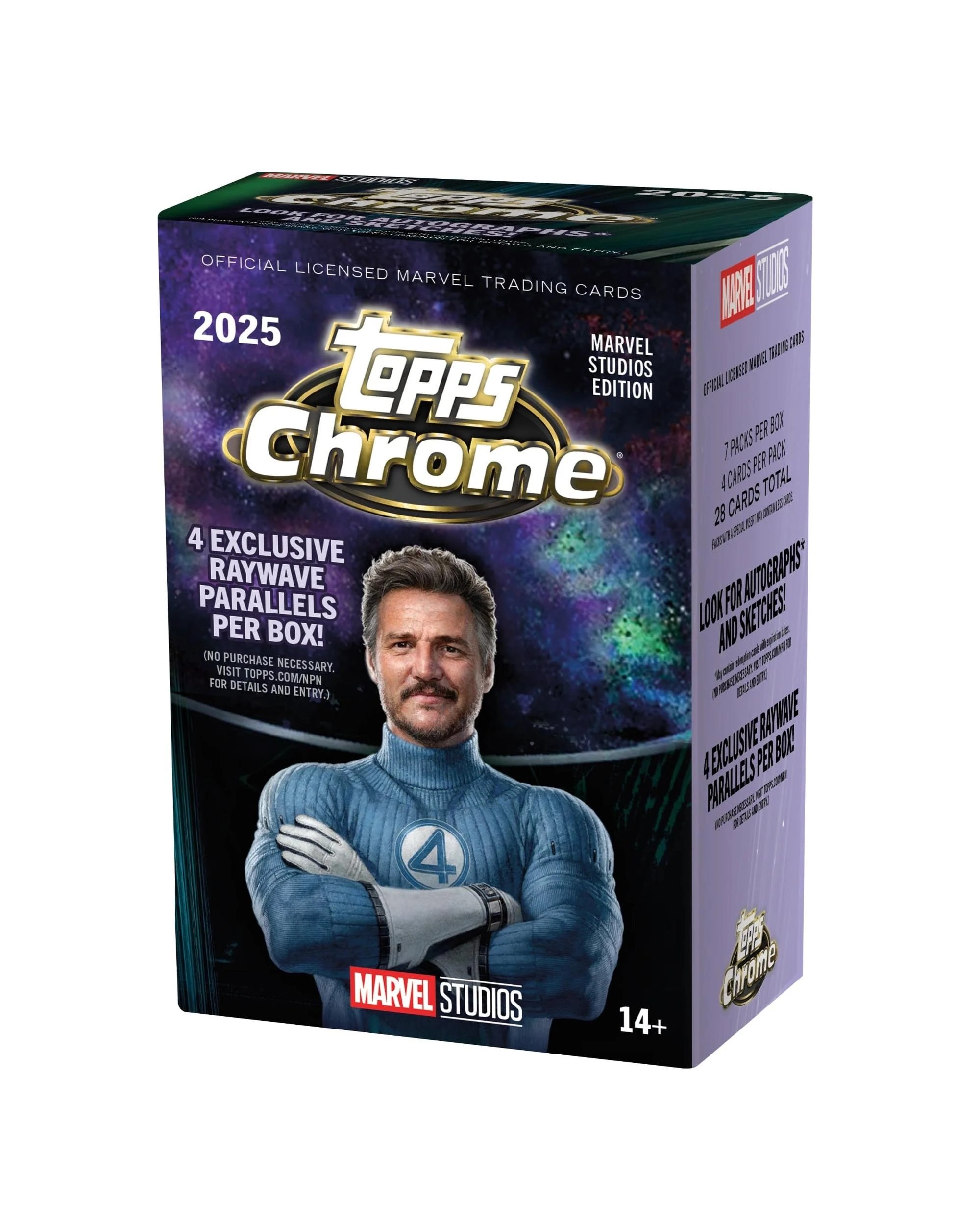 1 Topps 2025 Chrome Marvel Studios Cinema Blaster Box, 1 of 10