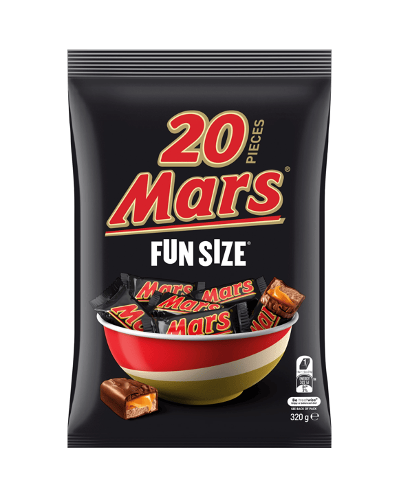 Mars 20 Piece Chocolate Fun Size Snack and Share Pack 320g