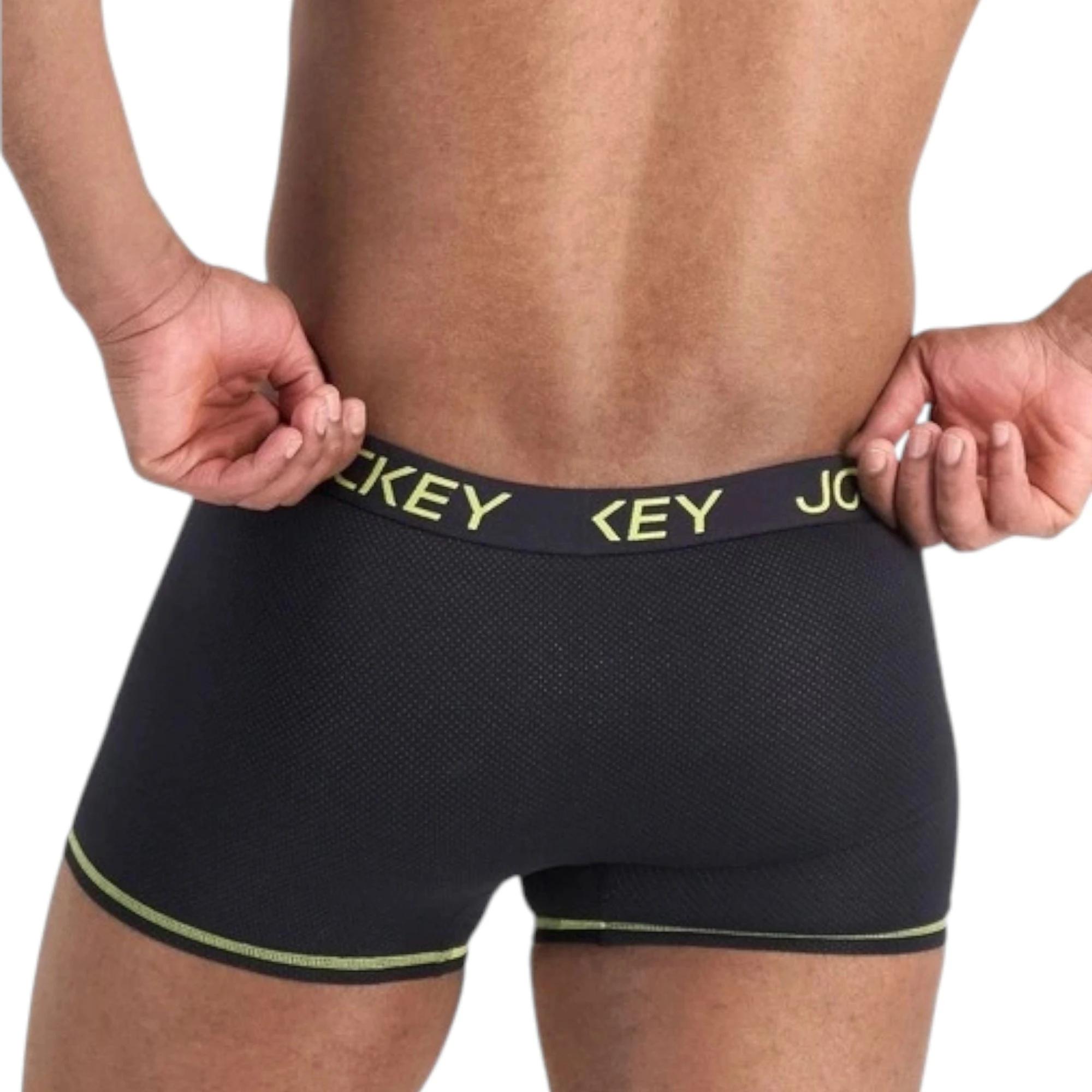 4 Jockey 2 Pack Mens Performance Active Trunk Cotton Underwear BLACK, 4 of 5