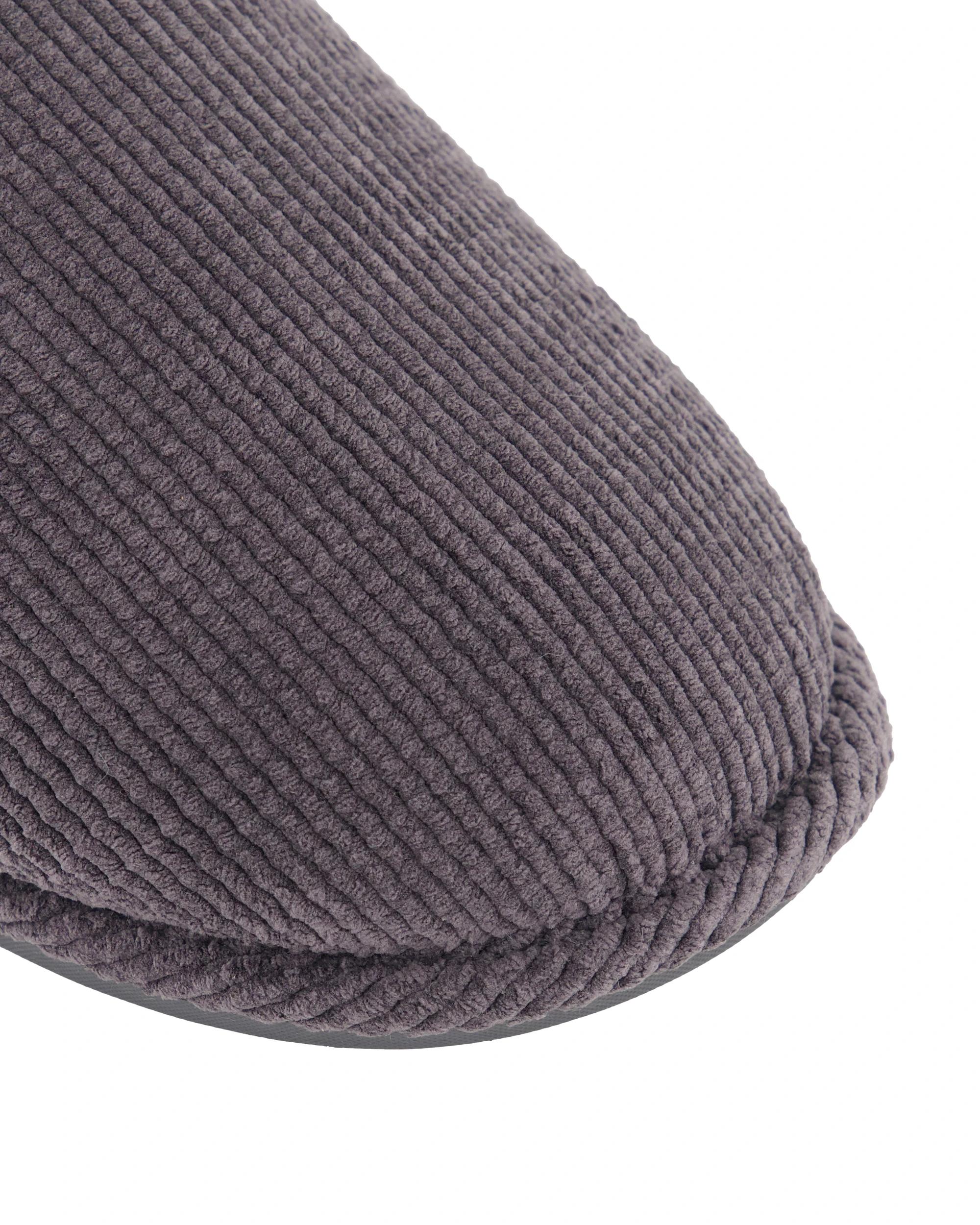 3 Velour Corduroy Scuffs Grey, 3 of 3