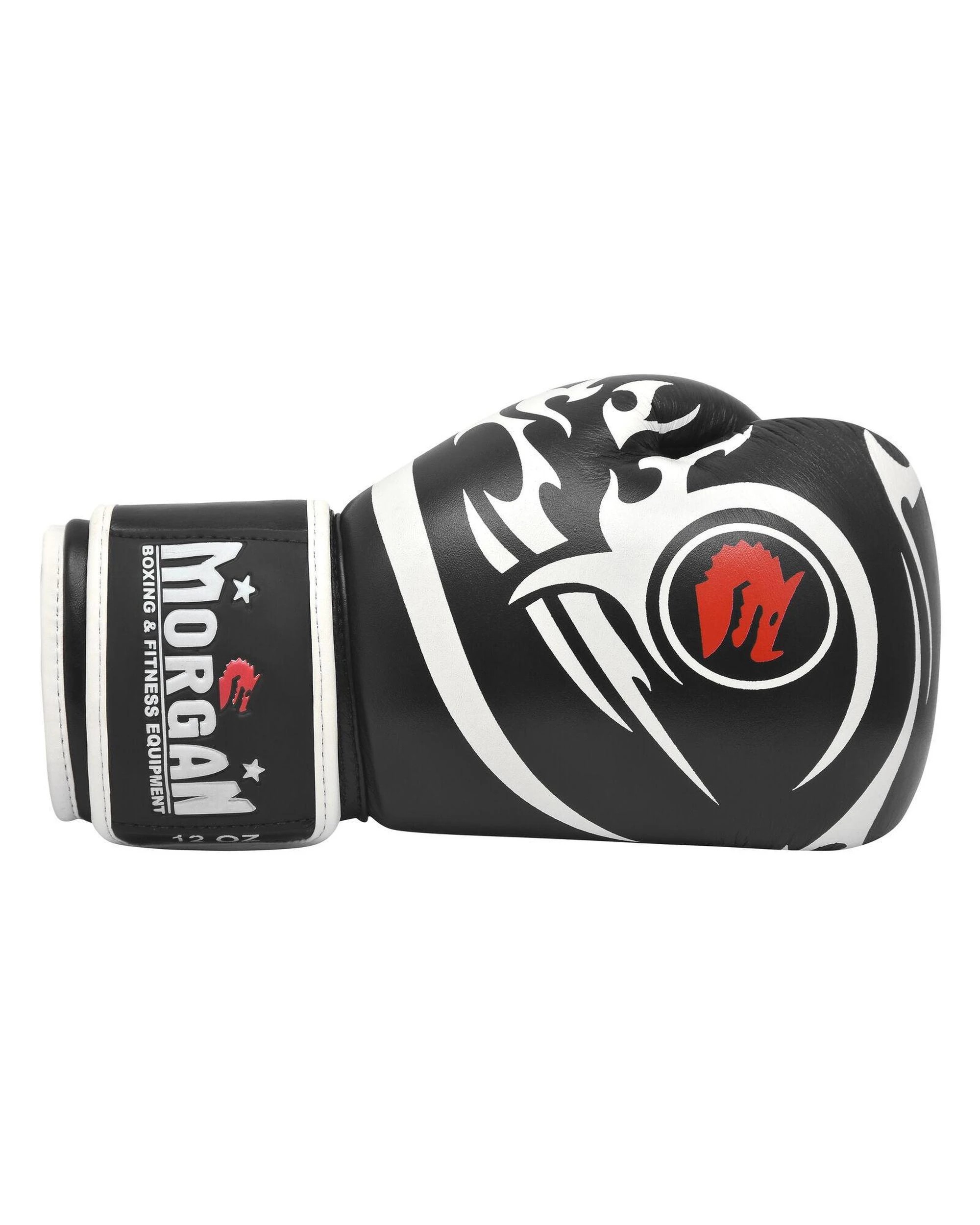 5 Morgan Sports Elite Boxing & Muay Thai Leather Gloves 16oz - Black, 5 of 5