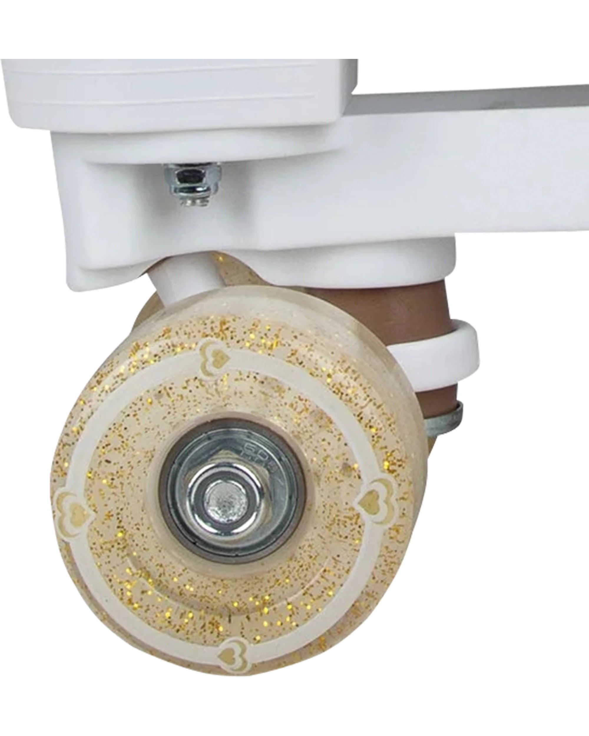 4 Circle Society Adjustable Quad Kids Metallic Rose Gold Rhythm Roller Skates, 4 of 9