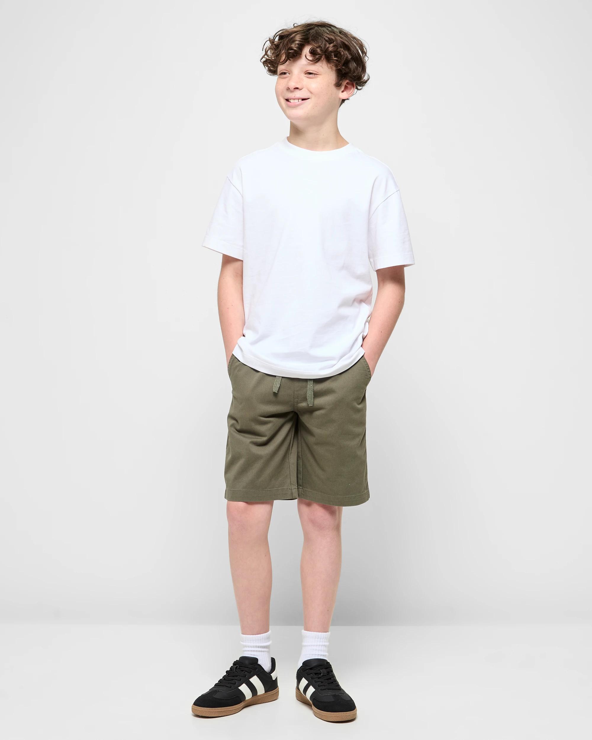 2 Target Pull On Chino Shorts GREEN, 2 of 5