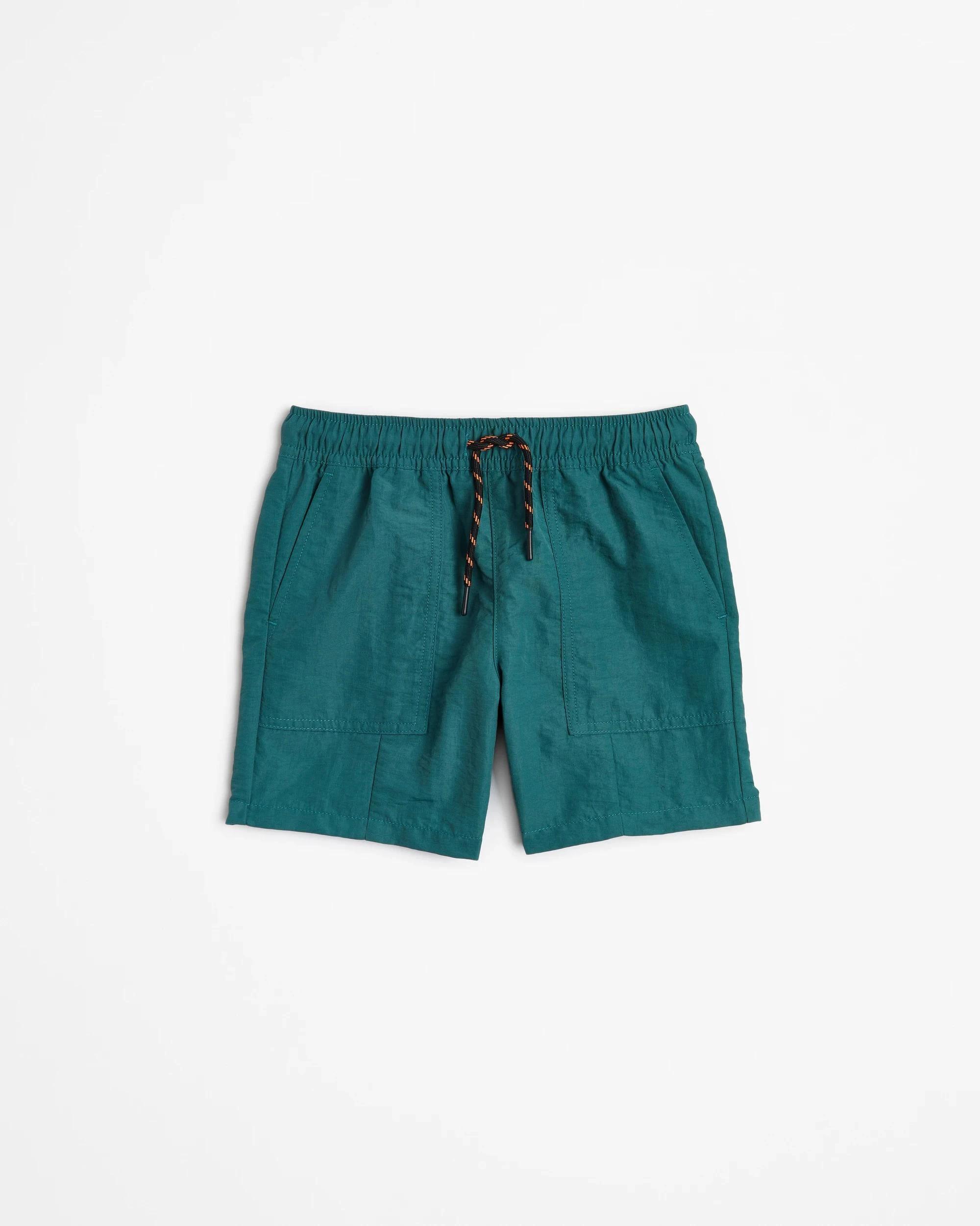 1 Target Nylon Volley Shorts TEAL, 1 of 3