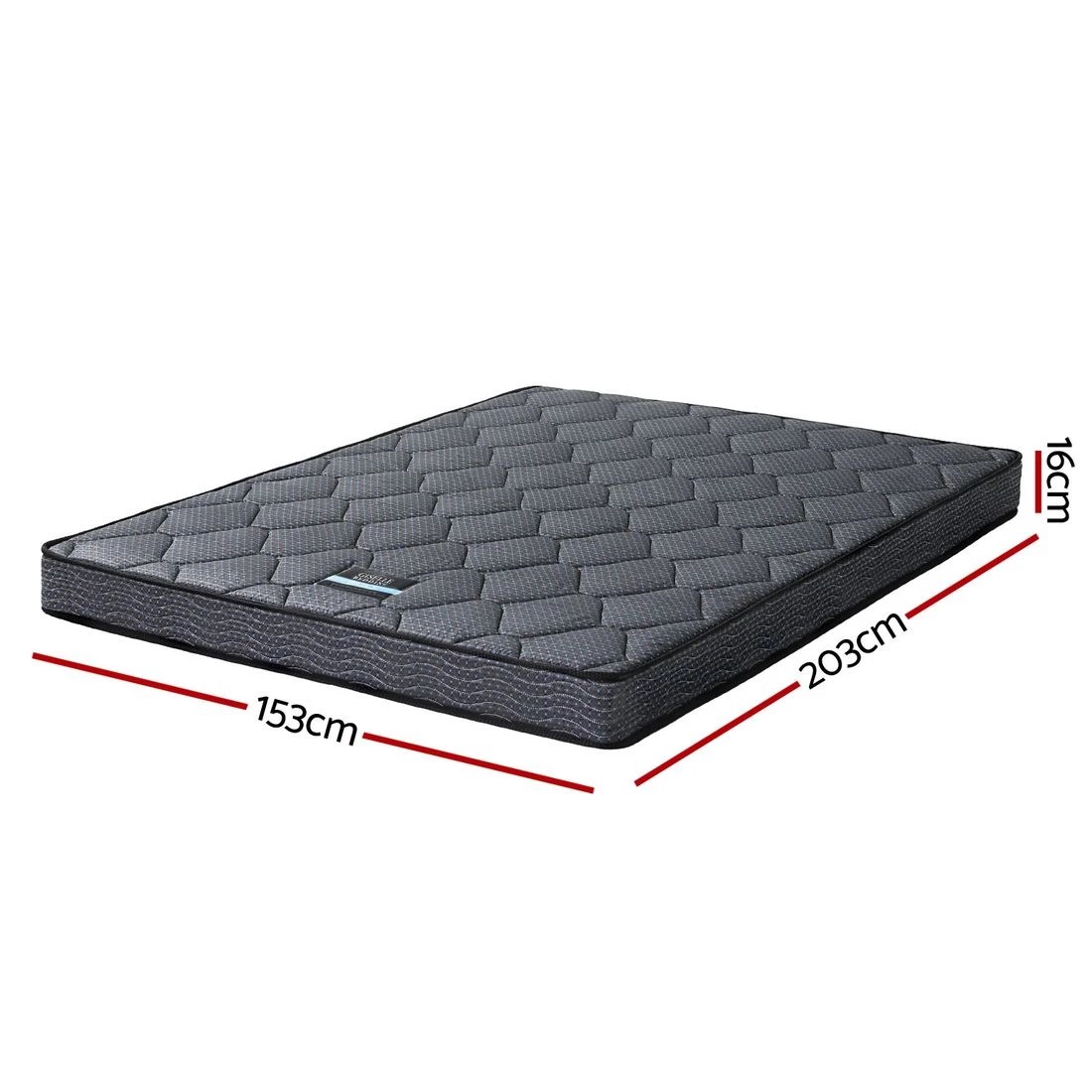2 16cm Mattress Giselle Bonnell Spring Queen - Queen Bed - Grey, 2 of 7