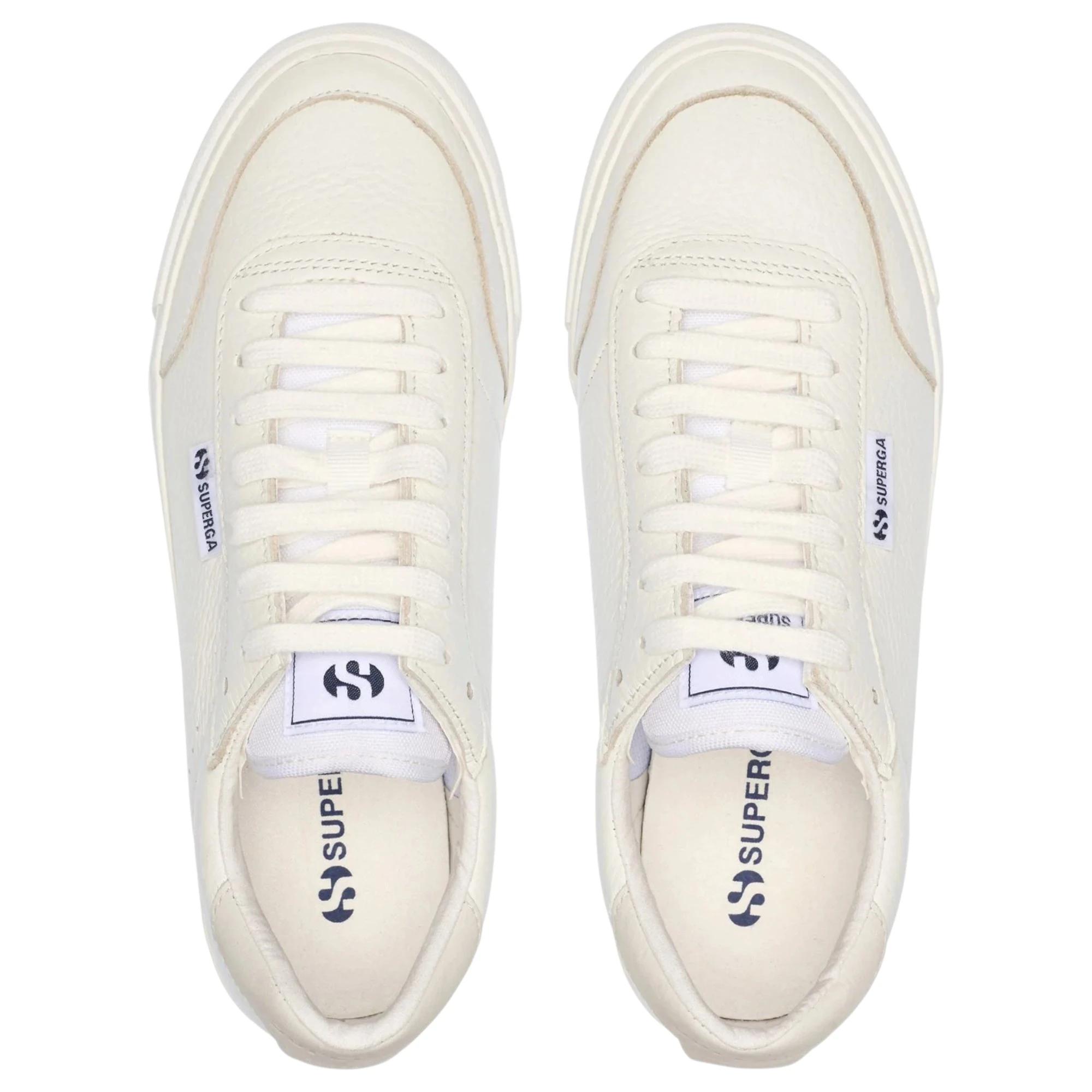 5 Superga Unisex 3843 Court White Multi Casual Shoes WHITE, 5 of 5