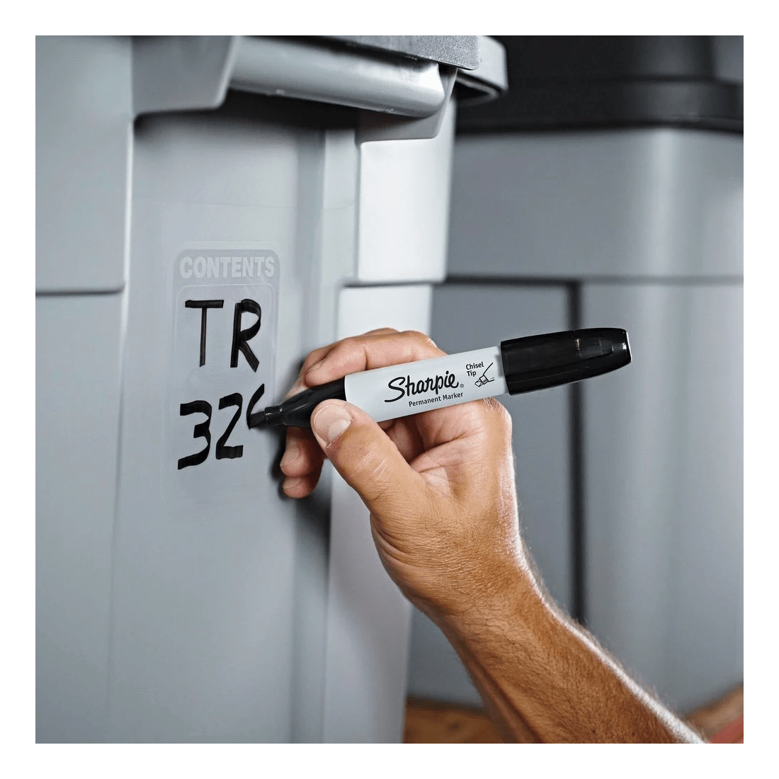 5 Sharpie Super Chisel Permanent Marker Black, 5 of 7