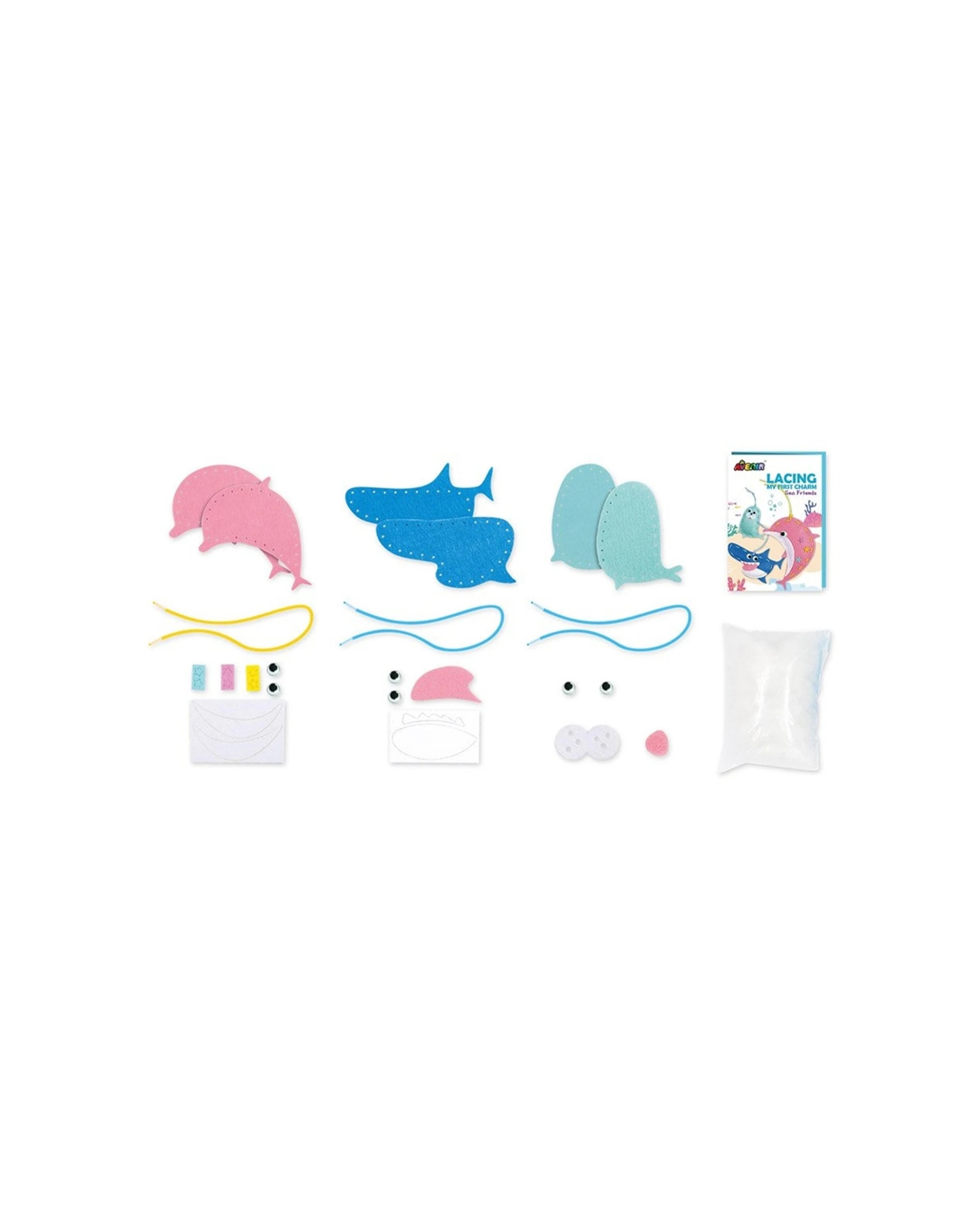 3 Avenir Lacing My First Charm Sea Friends Kids Art Craft Activity - Multi, 3 of 3