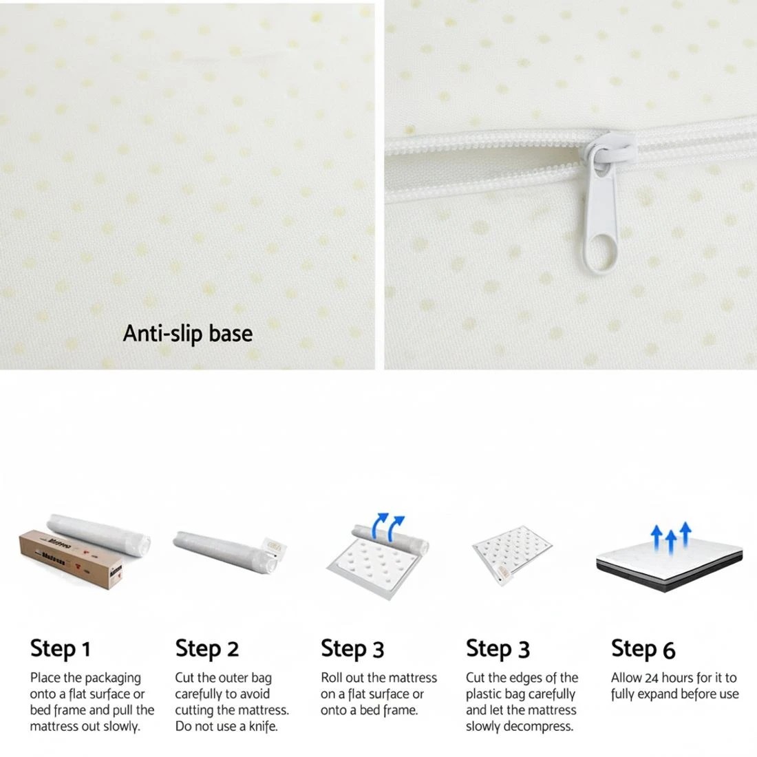 7 Giselle Bedding Memory Foam Mattress Bed Cool Gel Non Spring 25cm Queen - Queen Bed - Multi, 7 of 7