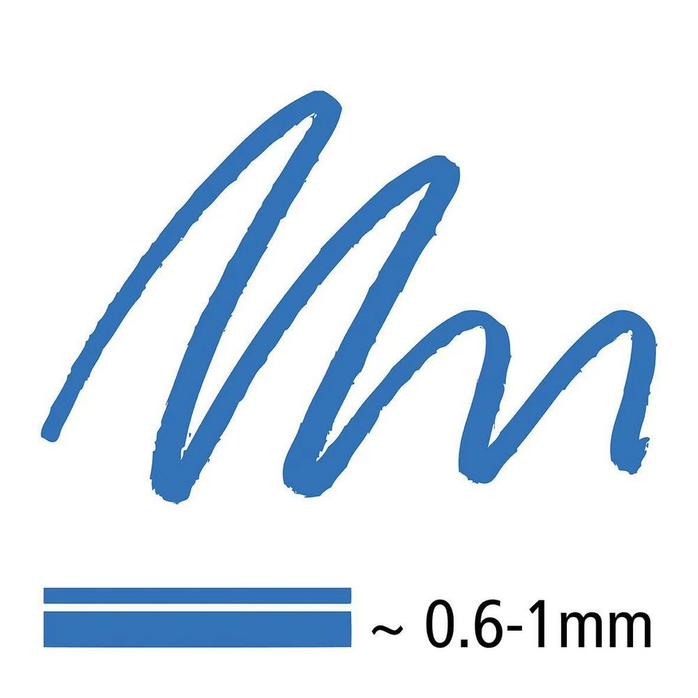 3 Staedtler Lumocolour Duo Permanent Pen Blue, 3 of 3