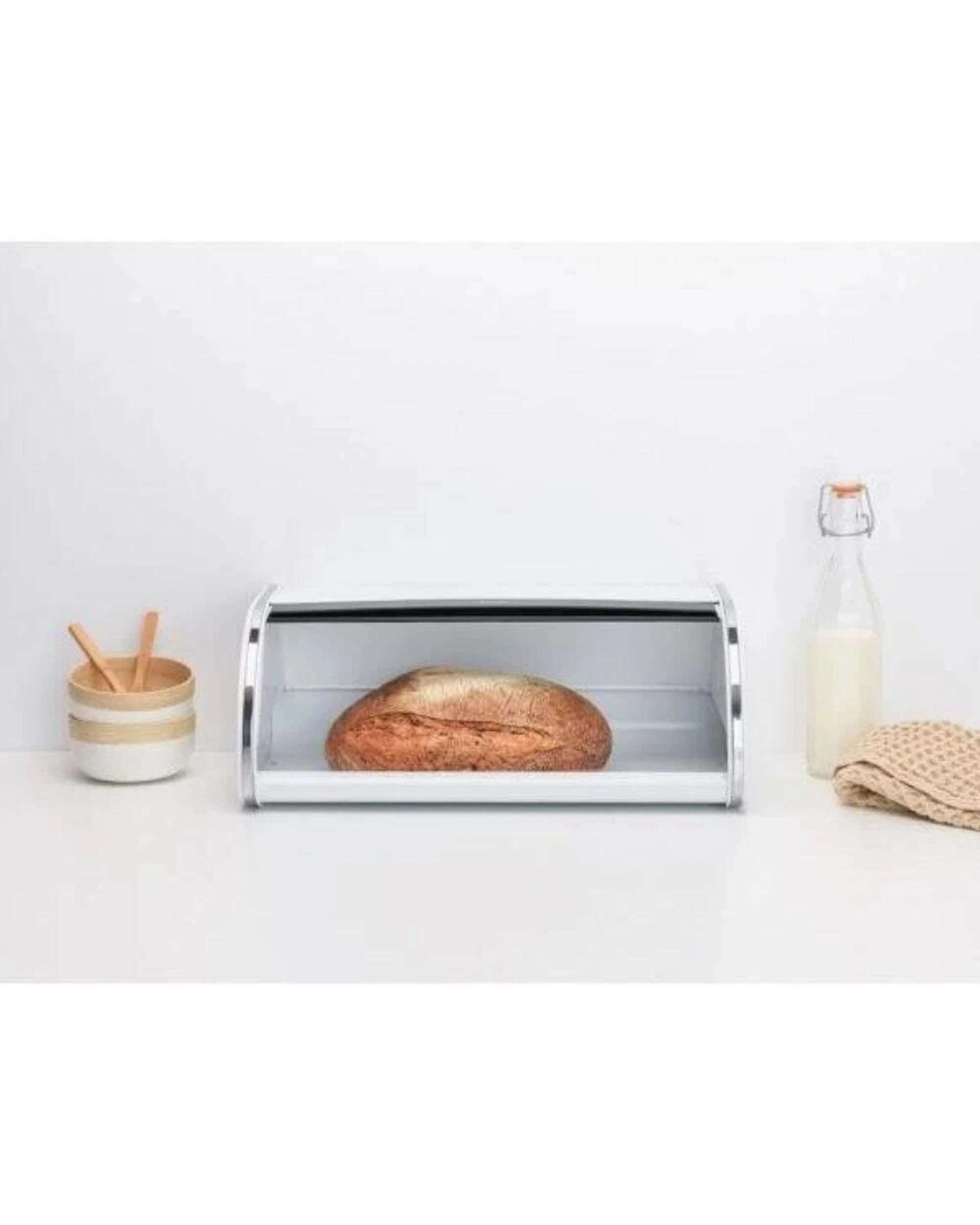 7 Brabantia Roll Top Bread Bin Large  White, 7 of 7