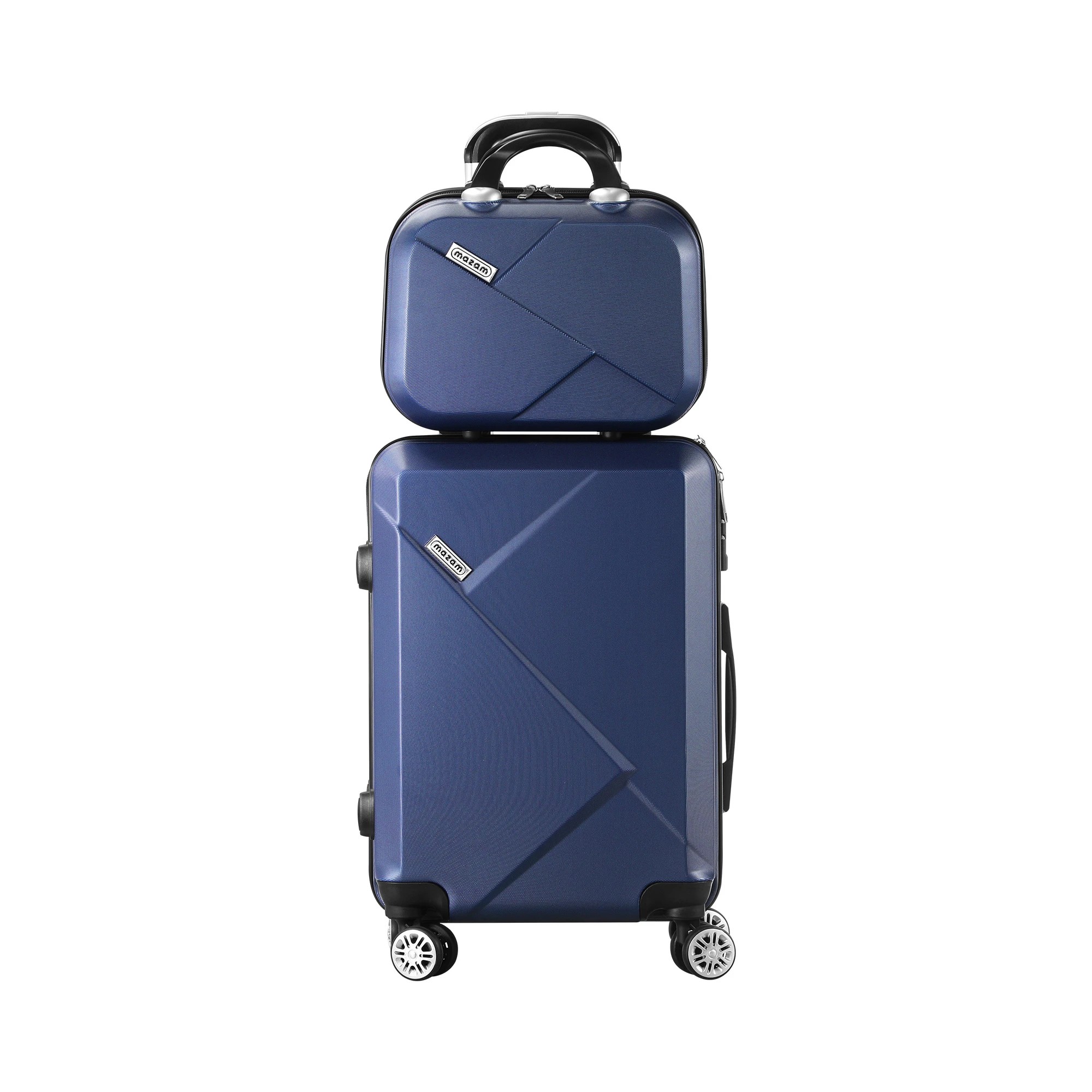 7 Mazam 2PCS Luggage Suitcase Trolley Set - Blue, 7 of 7