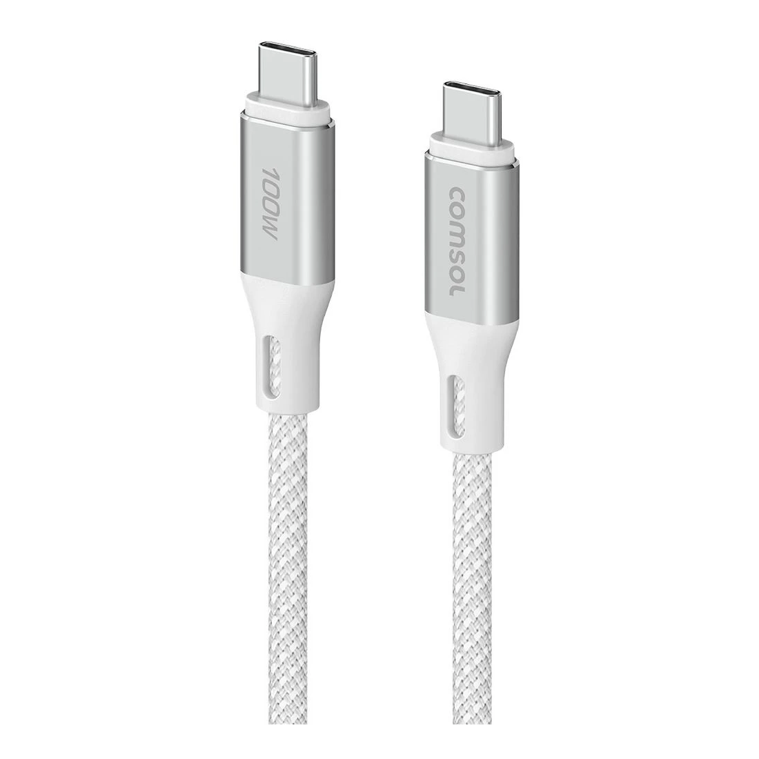 1 Comsol USB-C Cable 100W 1.5m White, 1 of 3