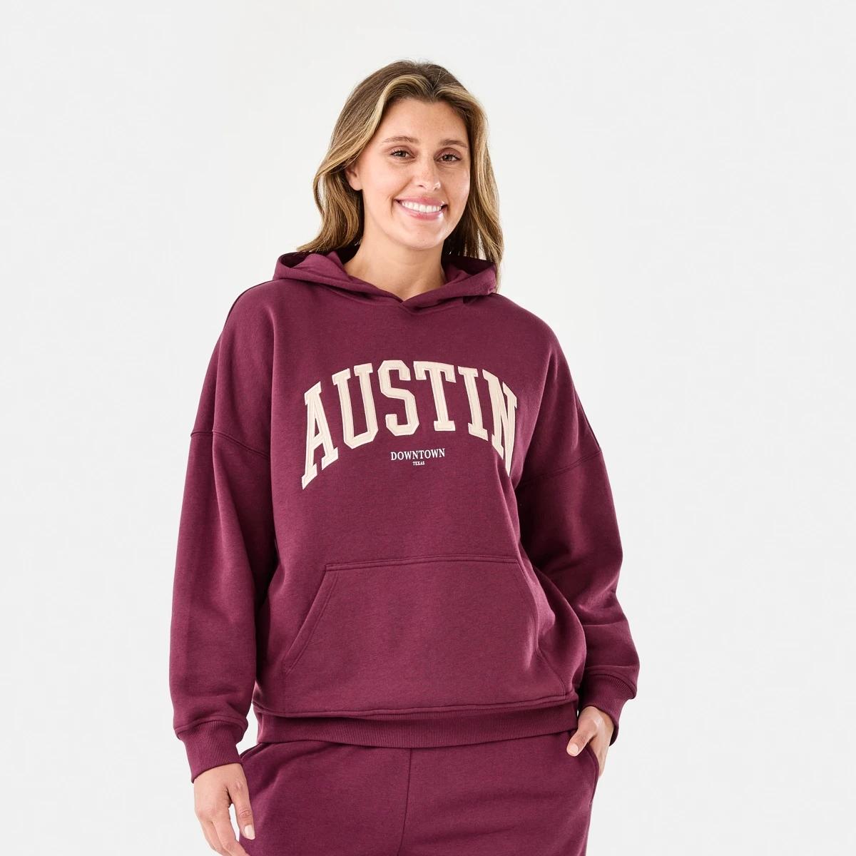 1 Oversized Graphic Hoodie Austin, 1 of 6