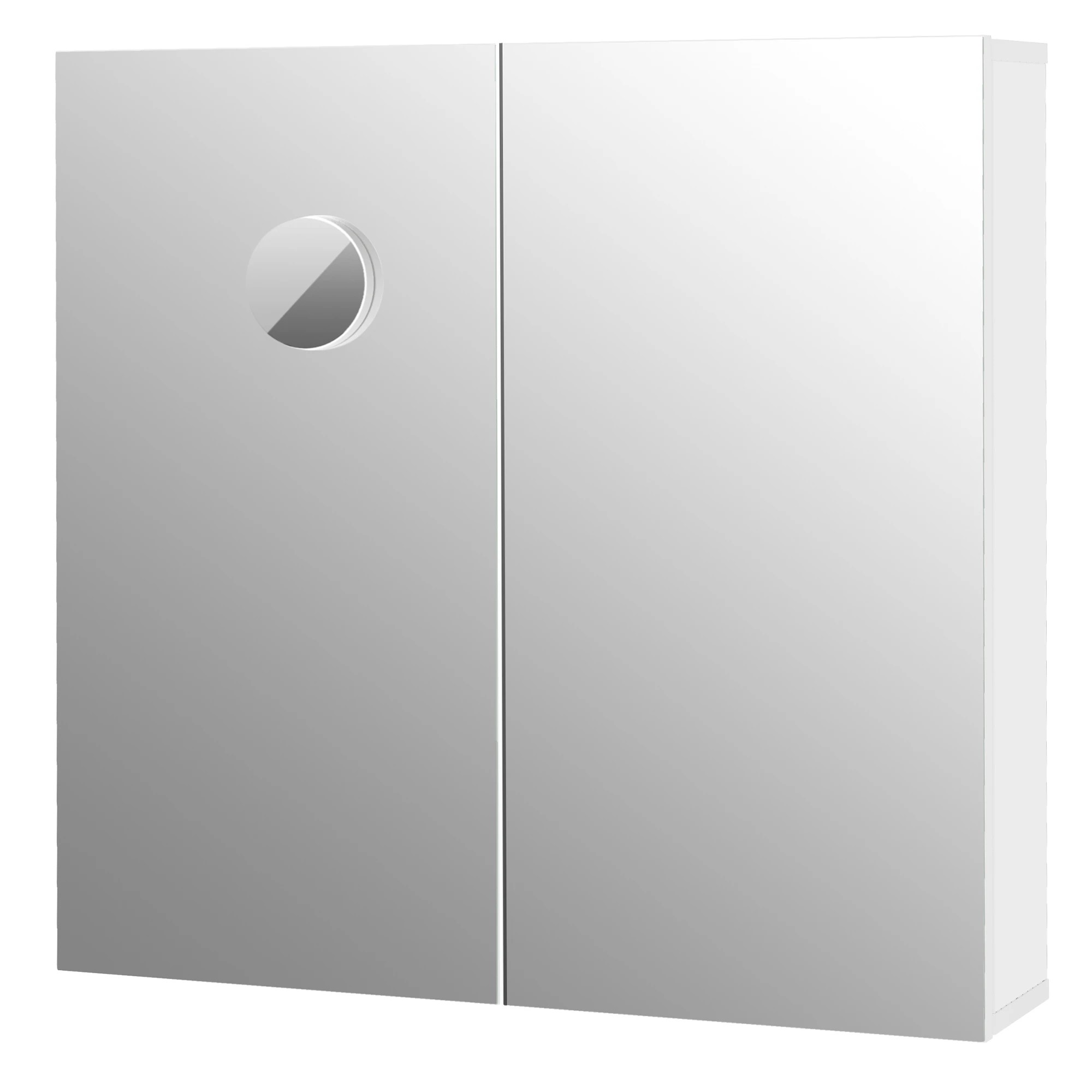 1 Levede Bathroom Mirror Wall Mounted Vanity Mirror Cabinet Wall Storage 75x72cm, 1 of 9