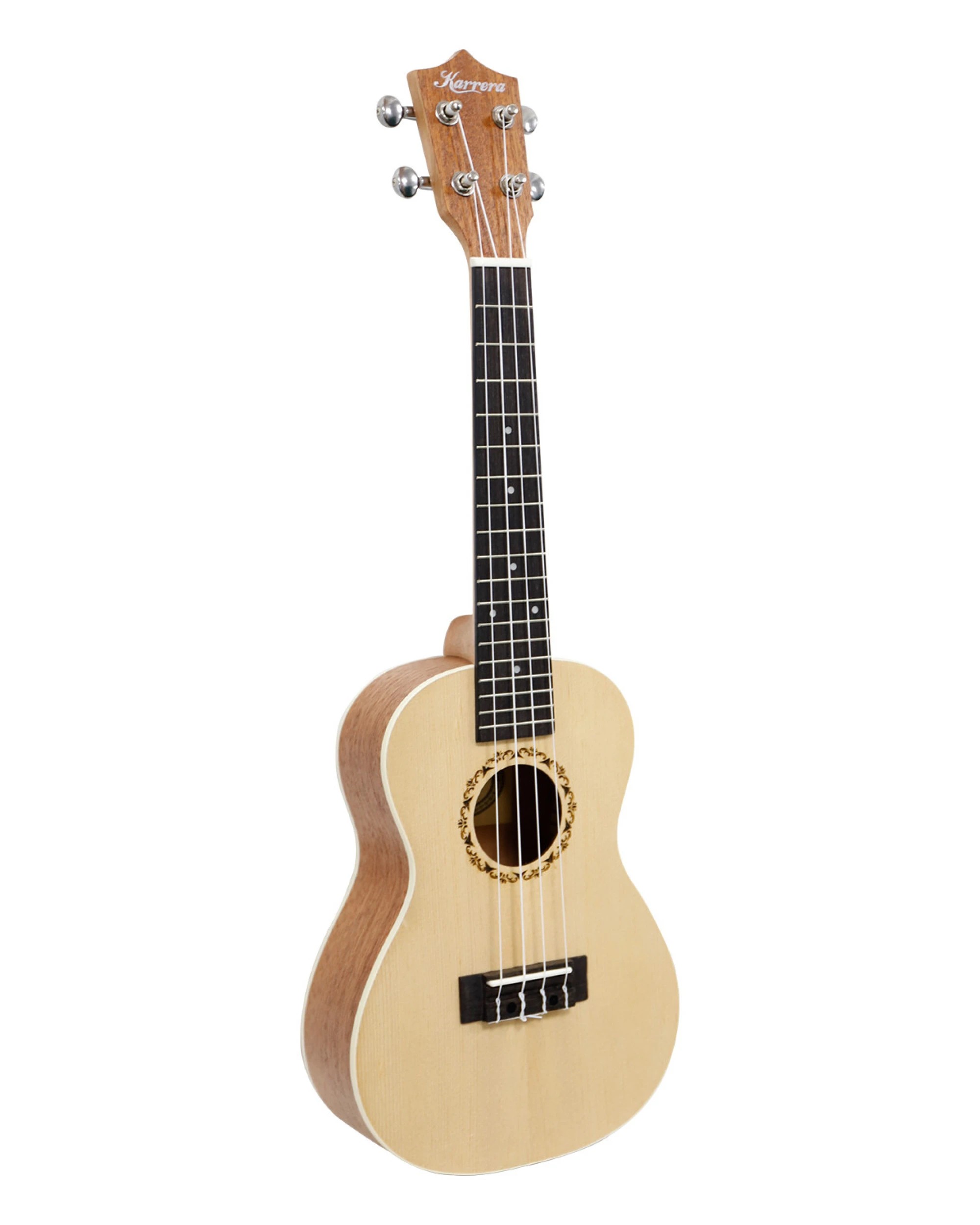 1 Karrera 23in Ukulele Natural - Natural, 1 of 7