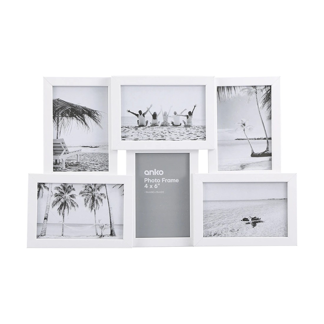 1 Frame 4in. x 6in. Collage Cluster White, 1 of 2