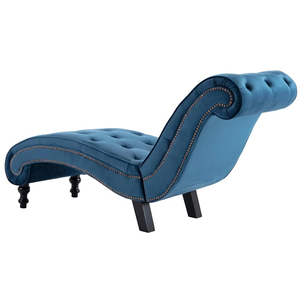 4 Vidaxl Chaise Lounge Lounge Chairs - Blue, 4 of 7
