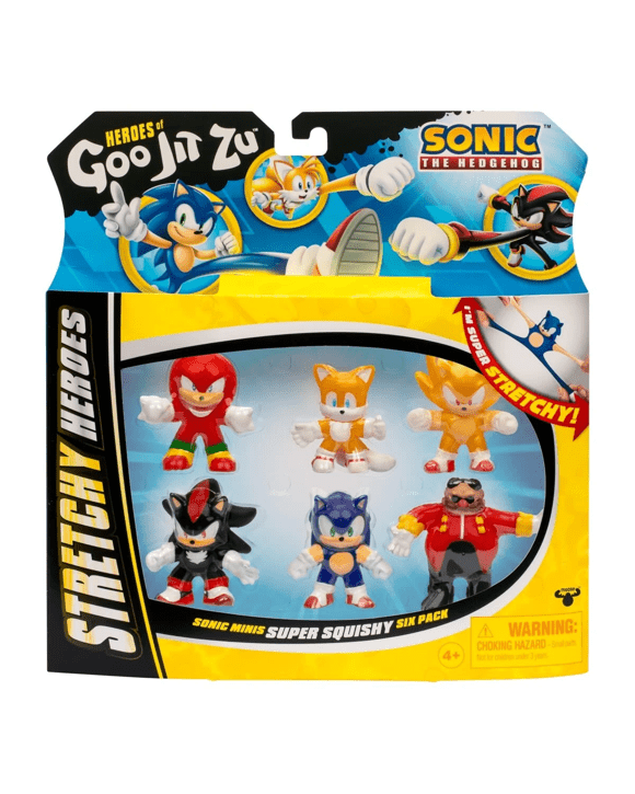 6 Pack Heroes of Goo Jit Zu Sonic the Hedgehog Minis Playset