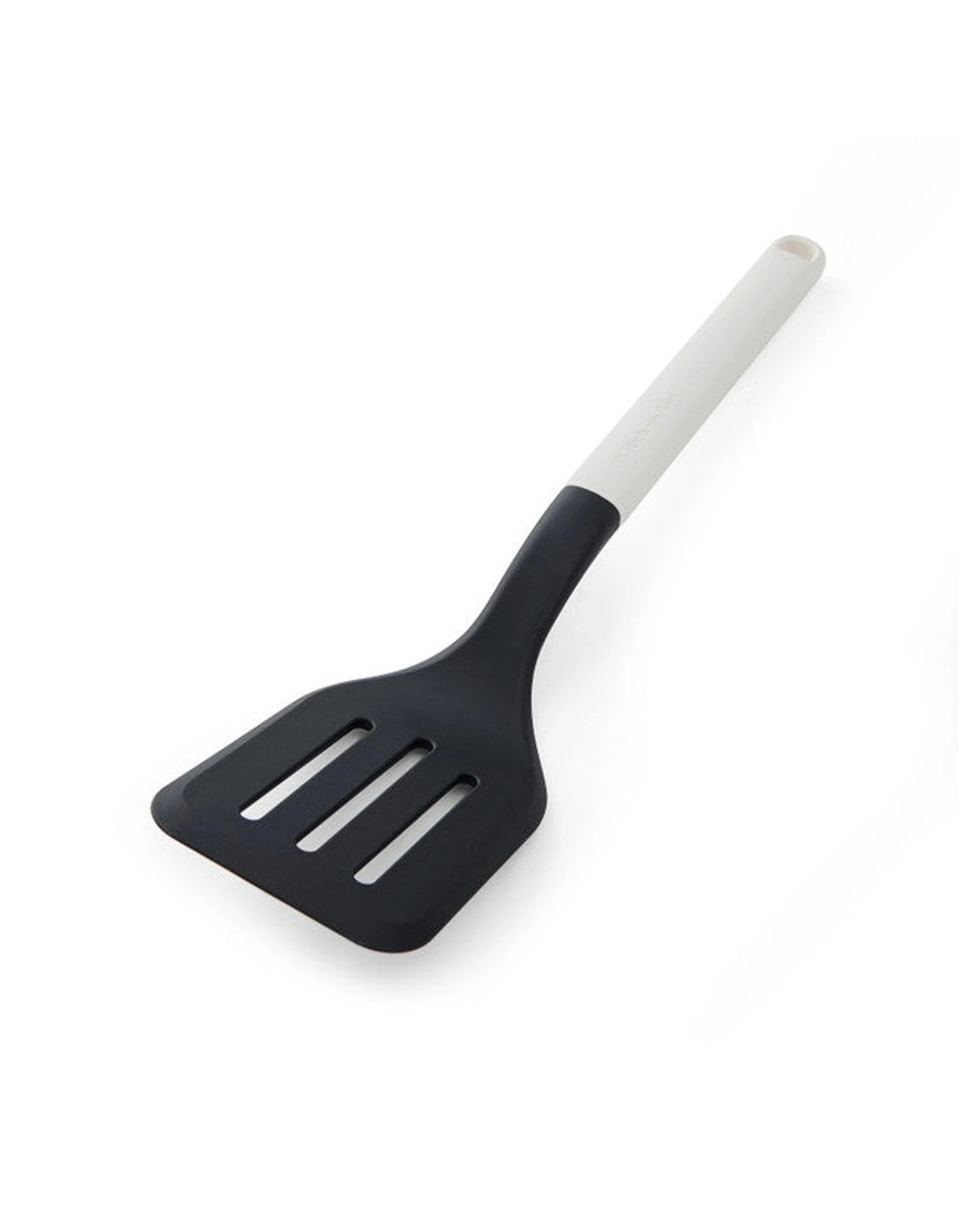 2 KitchenAid Slotted Turner Oversized Head Heat Resistant Porcelain Kitchen Utensil 34cm - White, 2 of 3