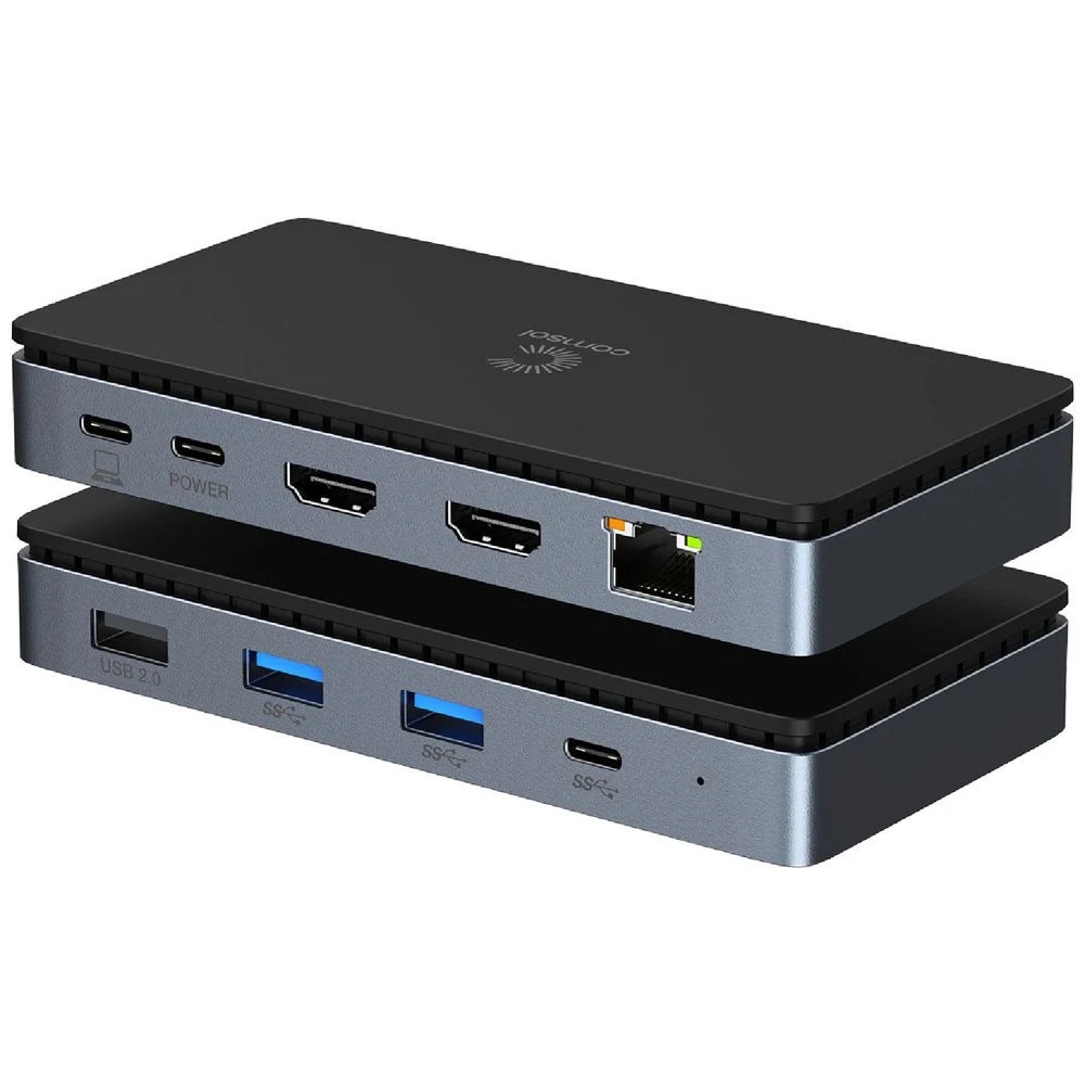1 Comsol USB-C Dual 4K HDMI Mini Docking Station, 1 of 6