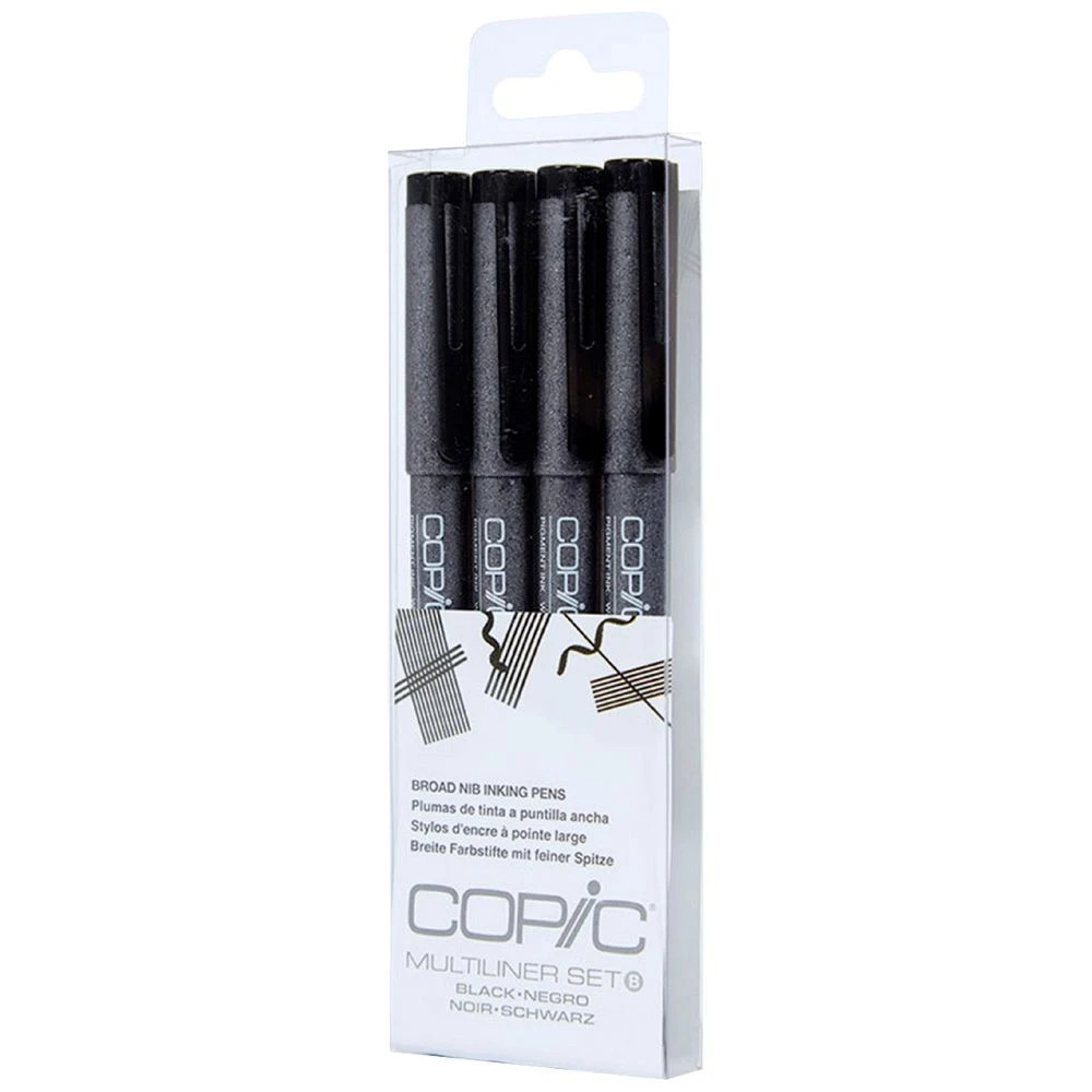 1 Copic Multiliner Marker Broad Nib 4 Pack, 1 of 2