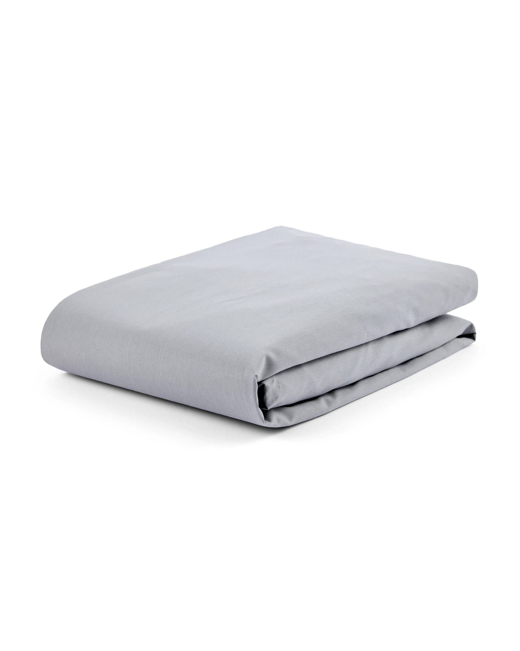 4 250 Thread Count Cotton Rich Fitted Sheet - Double Bed, Light Grey, 4 of 6