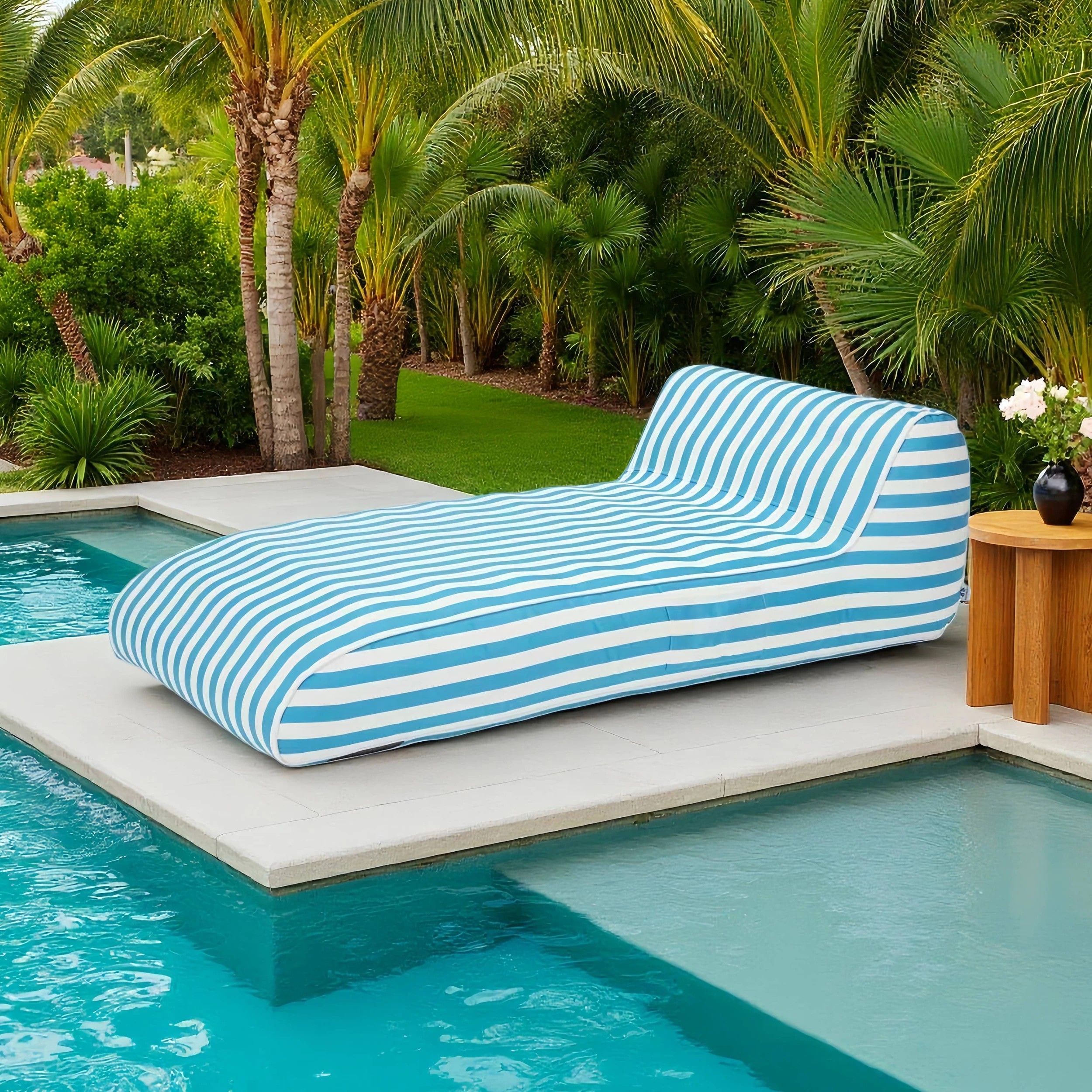 9 IHOMDEC Outdoor Waterproof Inflatable Lounge Chair - Blue, 9 of 10