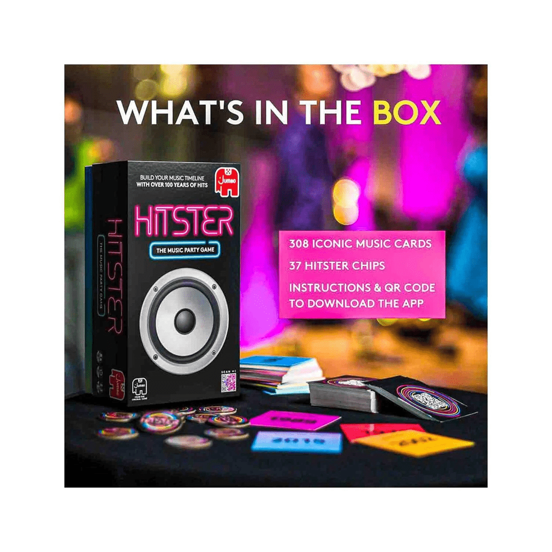 6 Jumbo Hitster The Music Party Game Card Game, 6 of 6