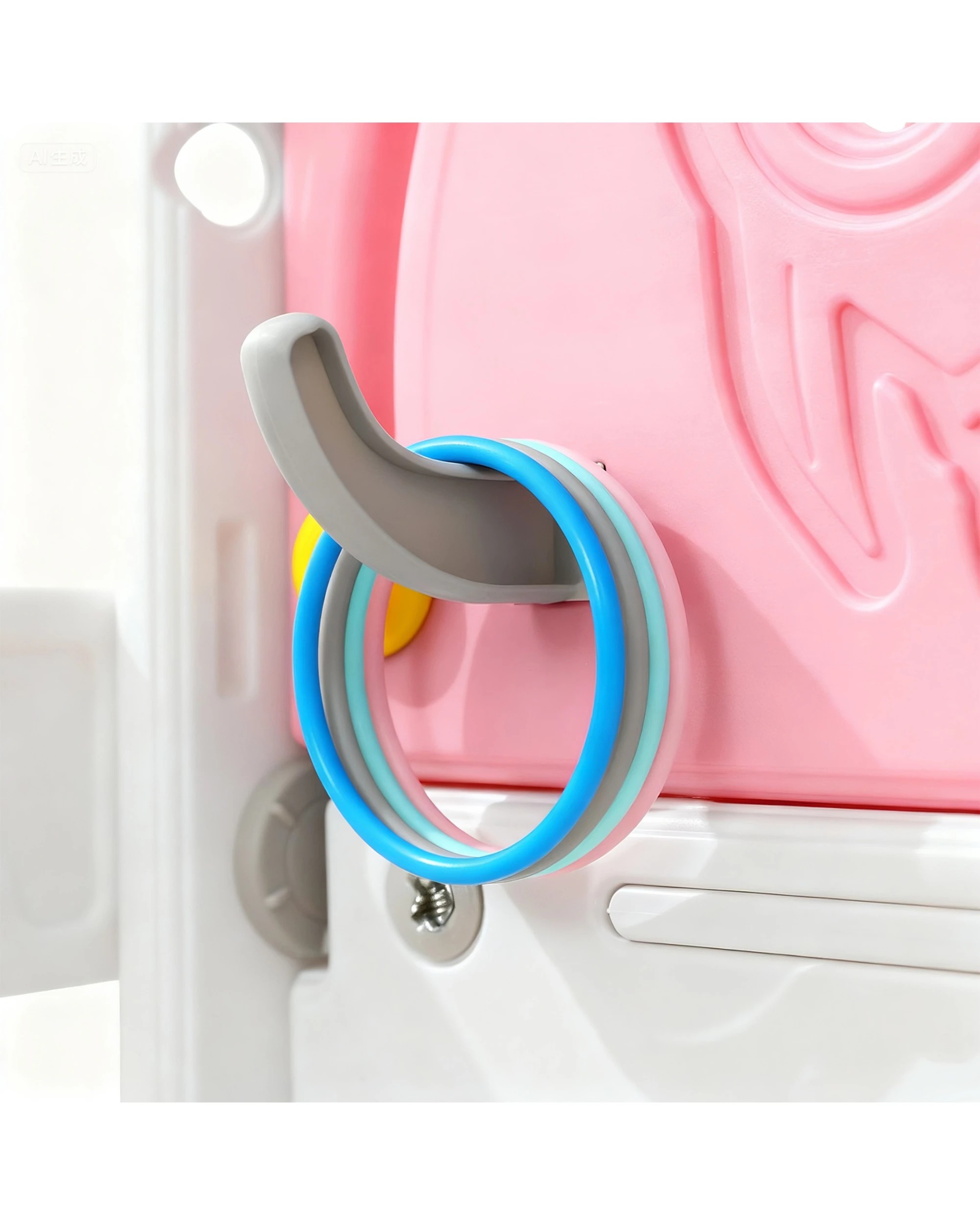 6 Advwin 9 in 1 L-Shaped Toddler Slide Indoor Baby Slide Kids Playset Outdoor Playground, 6 of 10