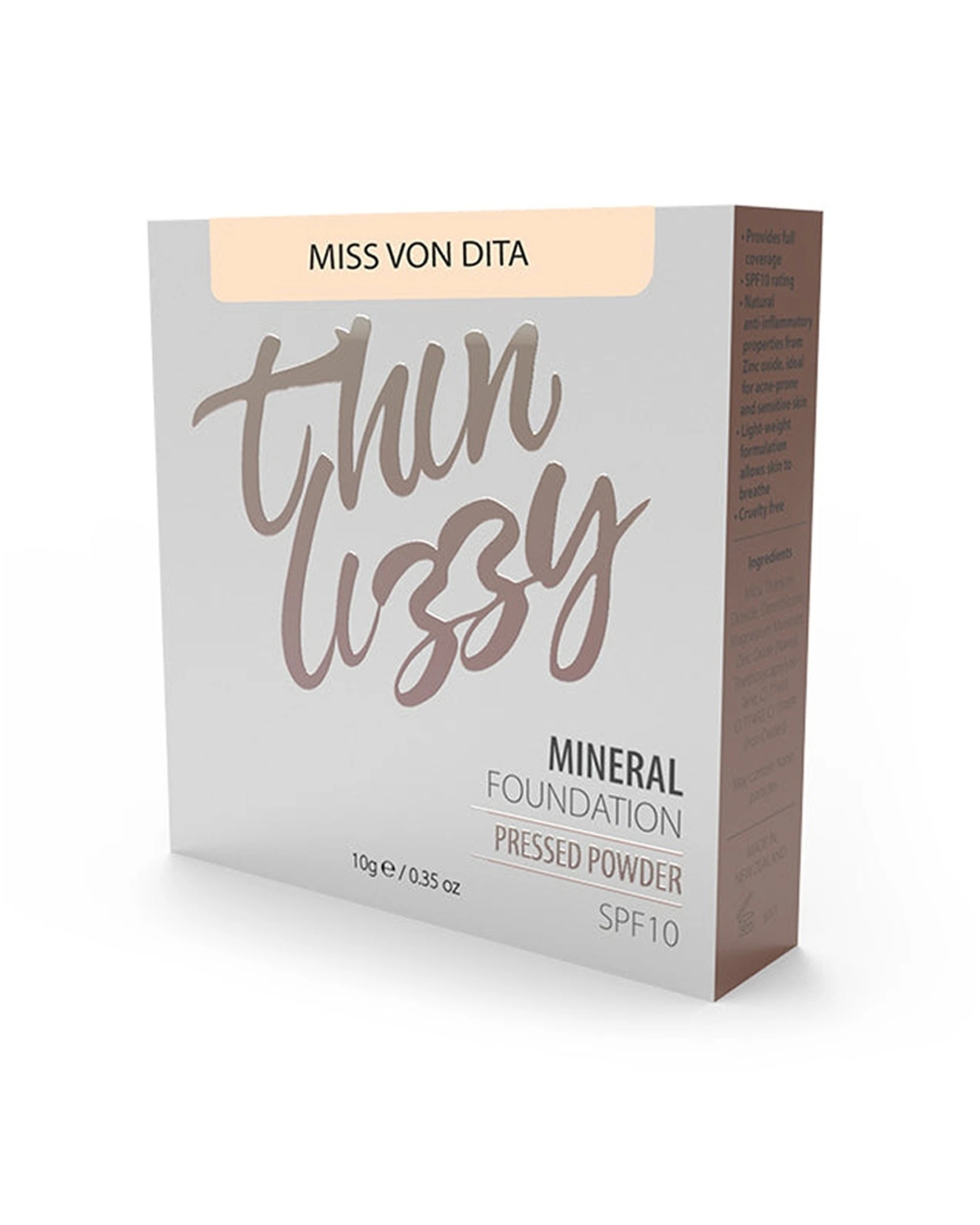 1 Thin Lizzy Pressed Mineral Foundation - Miss Von Dita, 1 of 1
